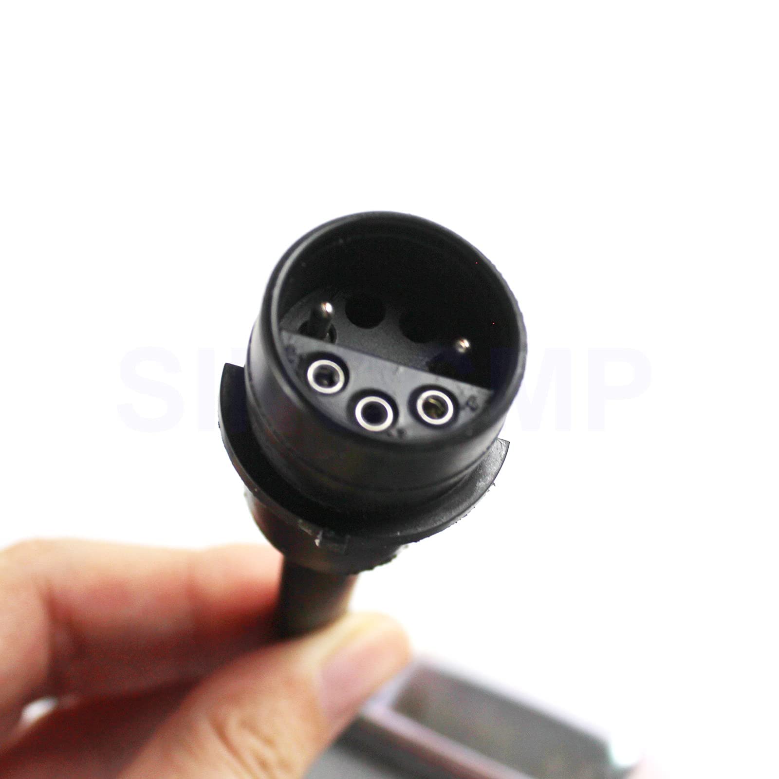 SINOCMP 7Y-3913 Round Throttle Motor Accelerator Cable 5-Pin for 320A E320A Stepping Motor Excavator - Replacement Part for Heavy Duty Construction Equipment