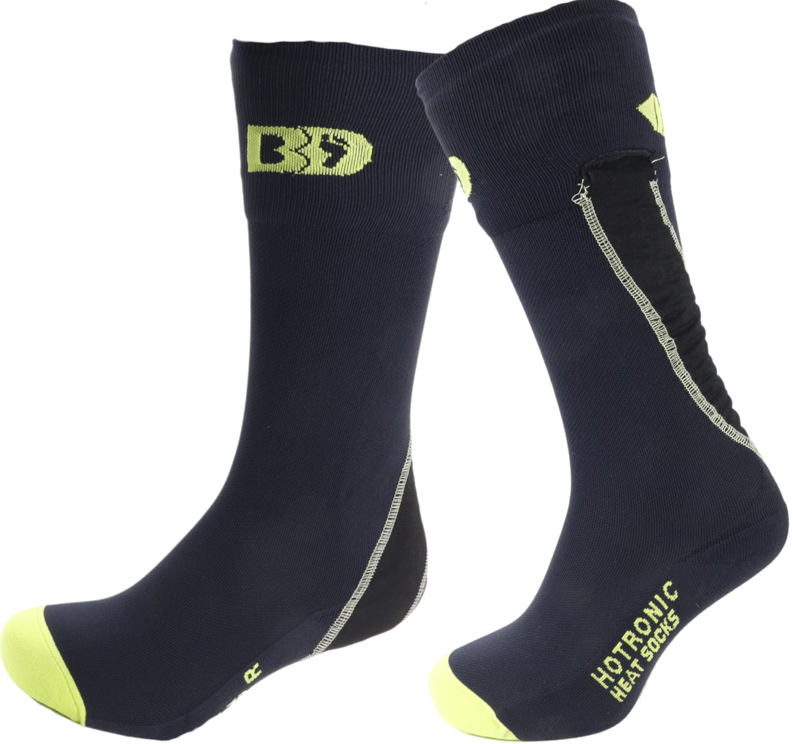 Hotronic XLP Heated Socks for Men & Women - Merino Wool Blend Thermal Compression Socks with Battery Heating - Best for Skiing, Hiking, Snowboarding & Winter Outdoor Activities - Keep Feet Warm in Cold Weather