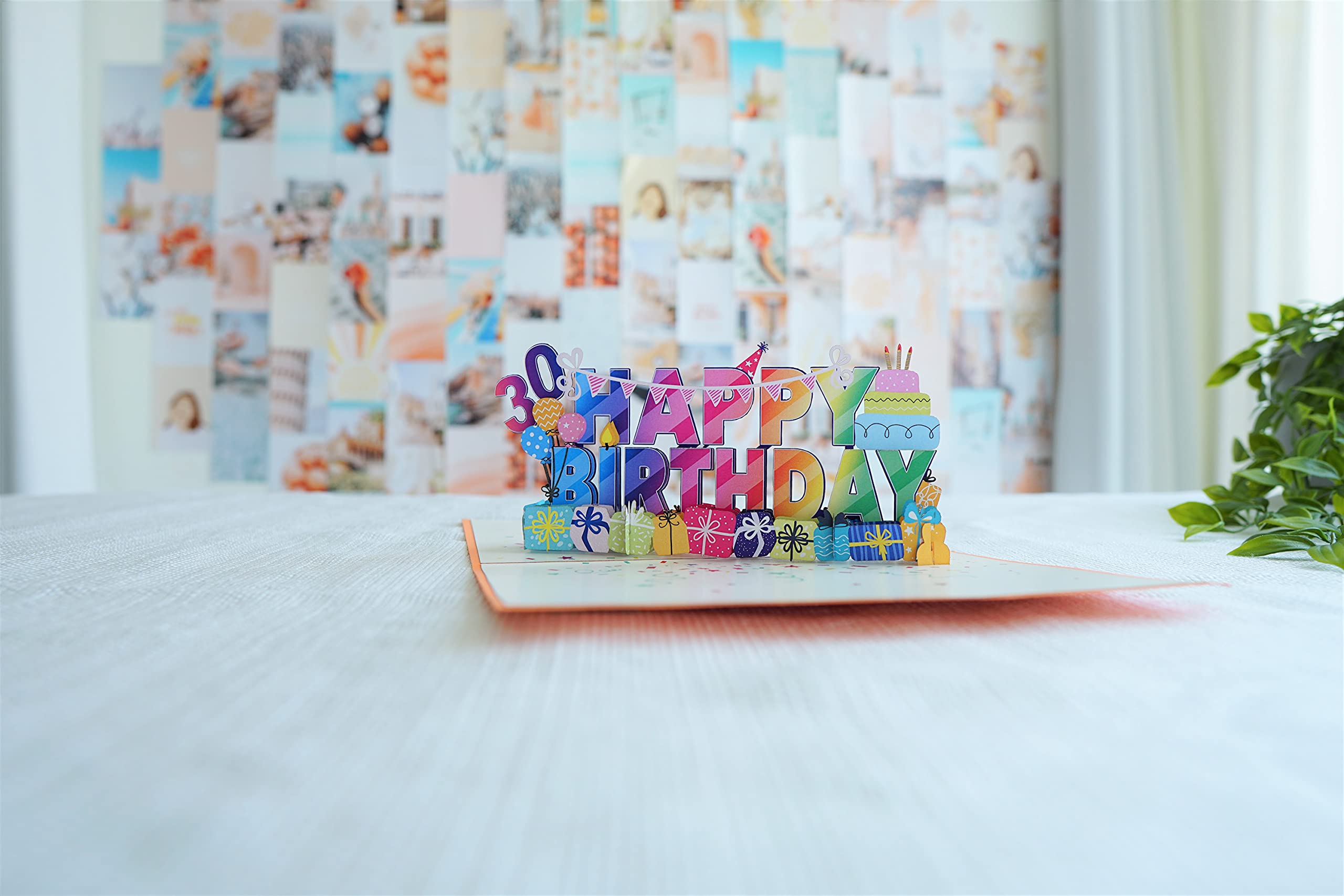 30th Birthday Pop Up Card - 3D Greeting Card for Daughter, Son, Granddaughter, Niece, Nephew - Perfect 30th Birthday Gift for Women & Men - Great for Milestone Celebrations & Surprise Party Invitations