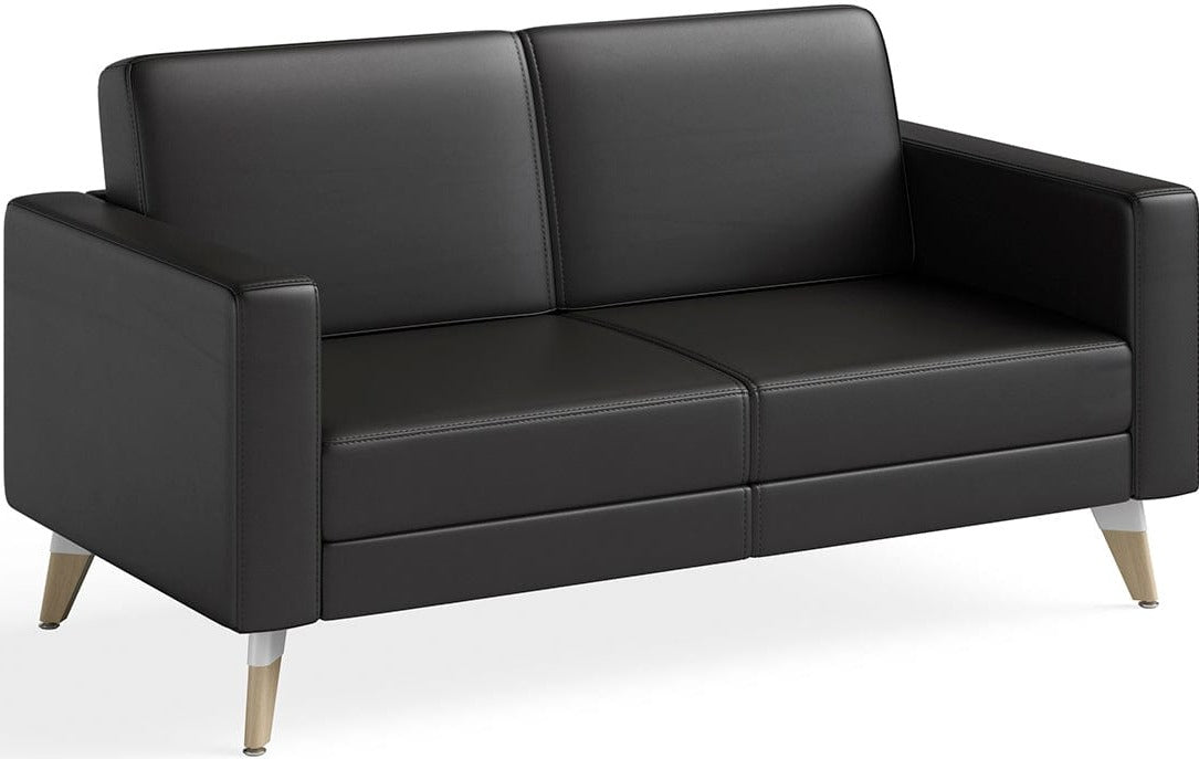 Safco Resi Lounge Settee with Legs Included [1731RESFEET4PK] - Comfortable Seating for Office Lounges, Waiting Areas & Home Decor