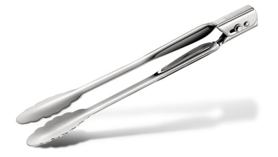 All-Clad 12-Inch Stainless Steel Locking Tongs - Professional Kitchen Tongs for Cooking, Grilling, Serving & BBQ - Heat Resistant & Durable Kitchen Utensil