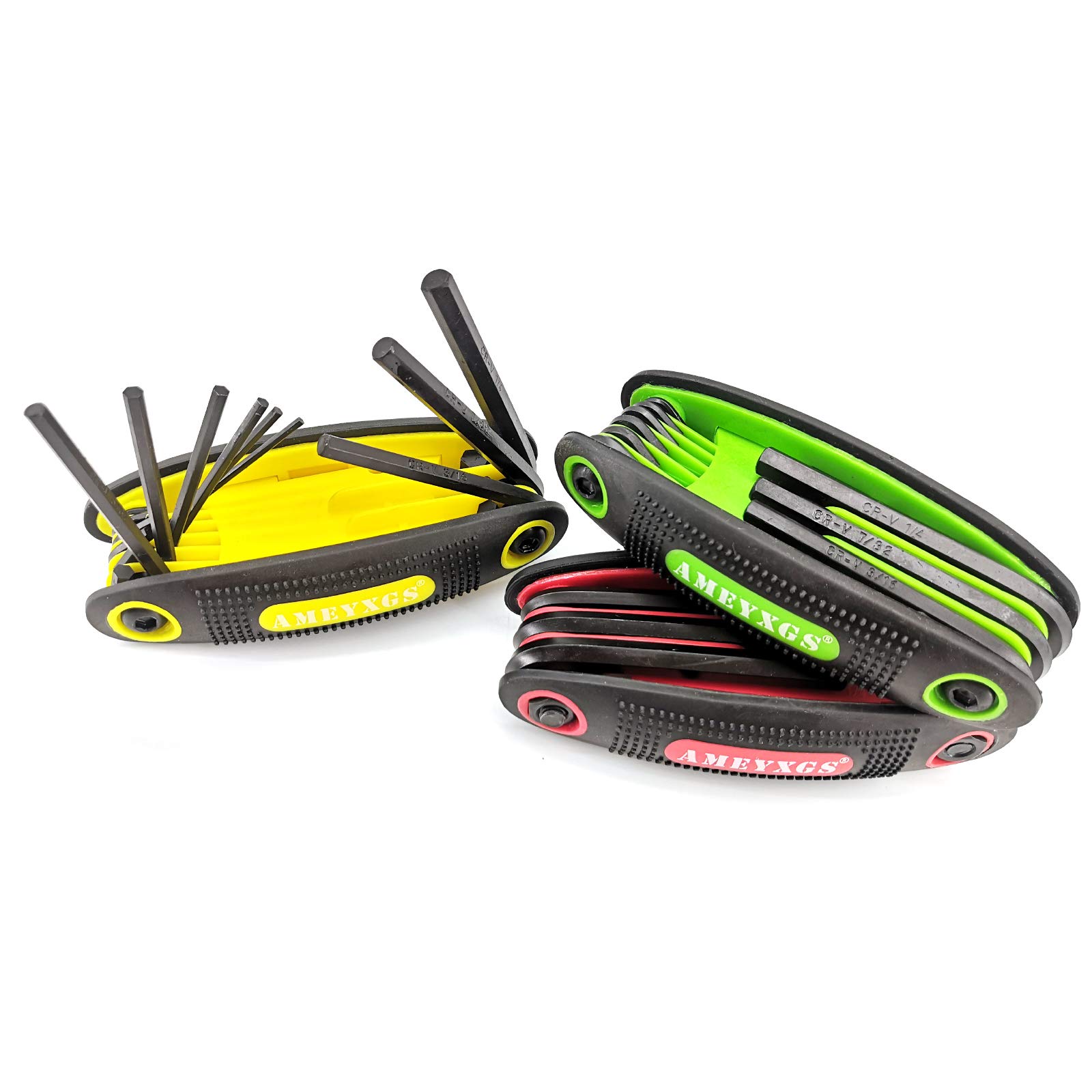 AMEYXGS 9-in-1 Universal Foldable Allen Wrench Set for Archery Bow Repair - Multi-Tool Kit for Hunting, Target Practice & Outdoor Sports Maintenance
