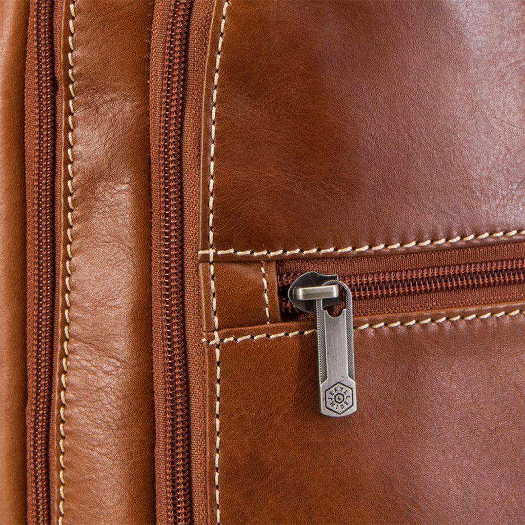 Jekyll & Hide Montana Overnight Business Backpack 45cm - Durable Leather Laptop Backpack for Men & Women - Perfect for Business Travel, Work Commute & Weekend Getaways
