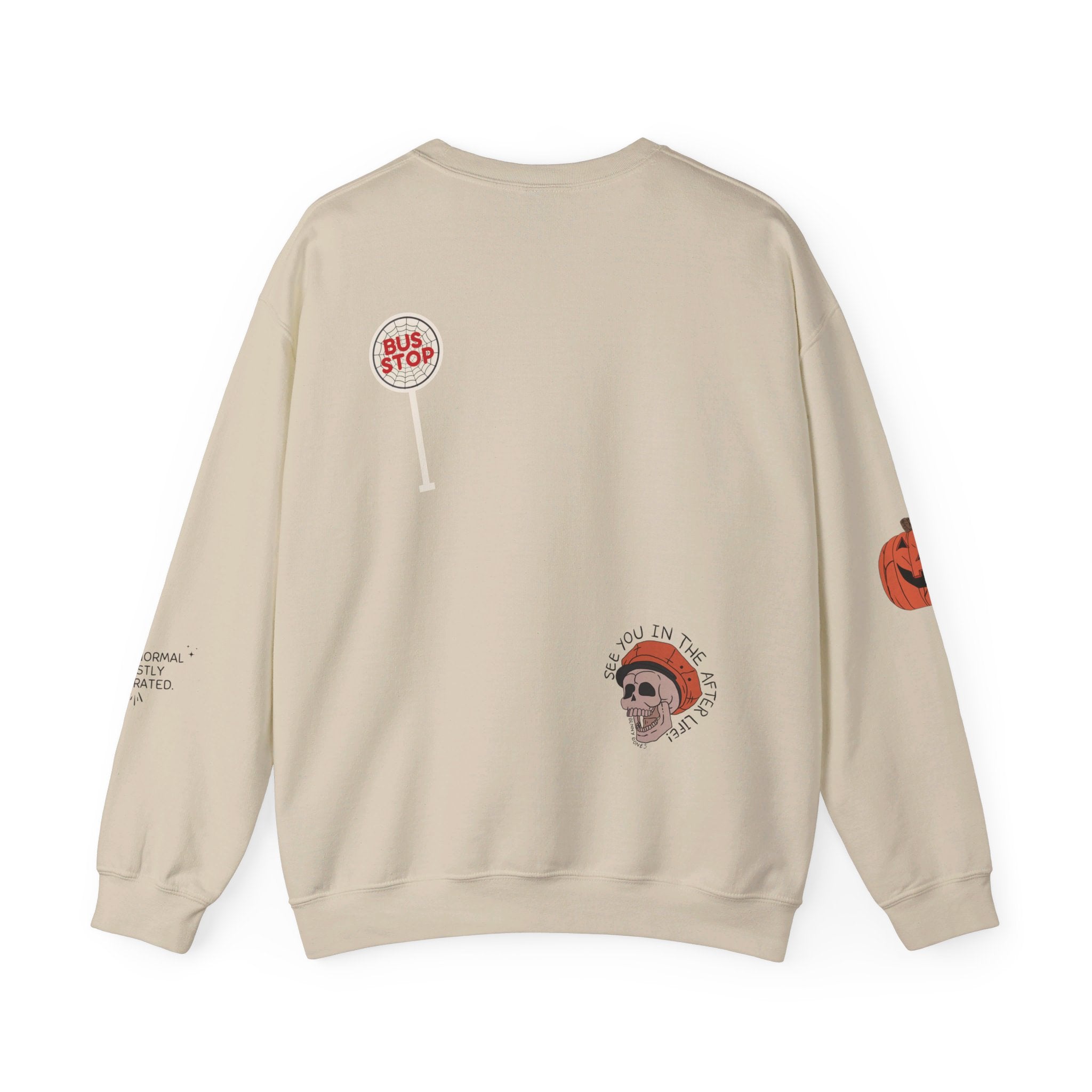 Halloween Is Cool Crewneck Sweatshirt - Spooky & Stylish Fall Graphic Pullover for Men & Women - Perfect for Halloween Parties, Trick or Treating & Cozy Autumn Outfits
