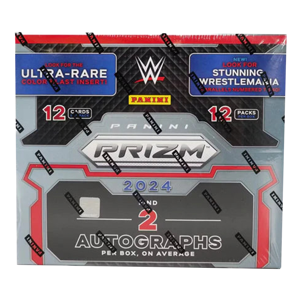 2024 Panini Prizm WWE Wrestling Trading Cards Hobby Box - Collectible Sports Cards for WWE Fans & Card Collectors (Perfect for Trading, Gifting & Display)