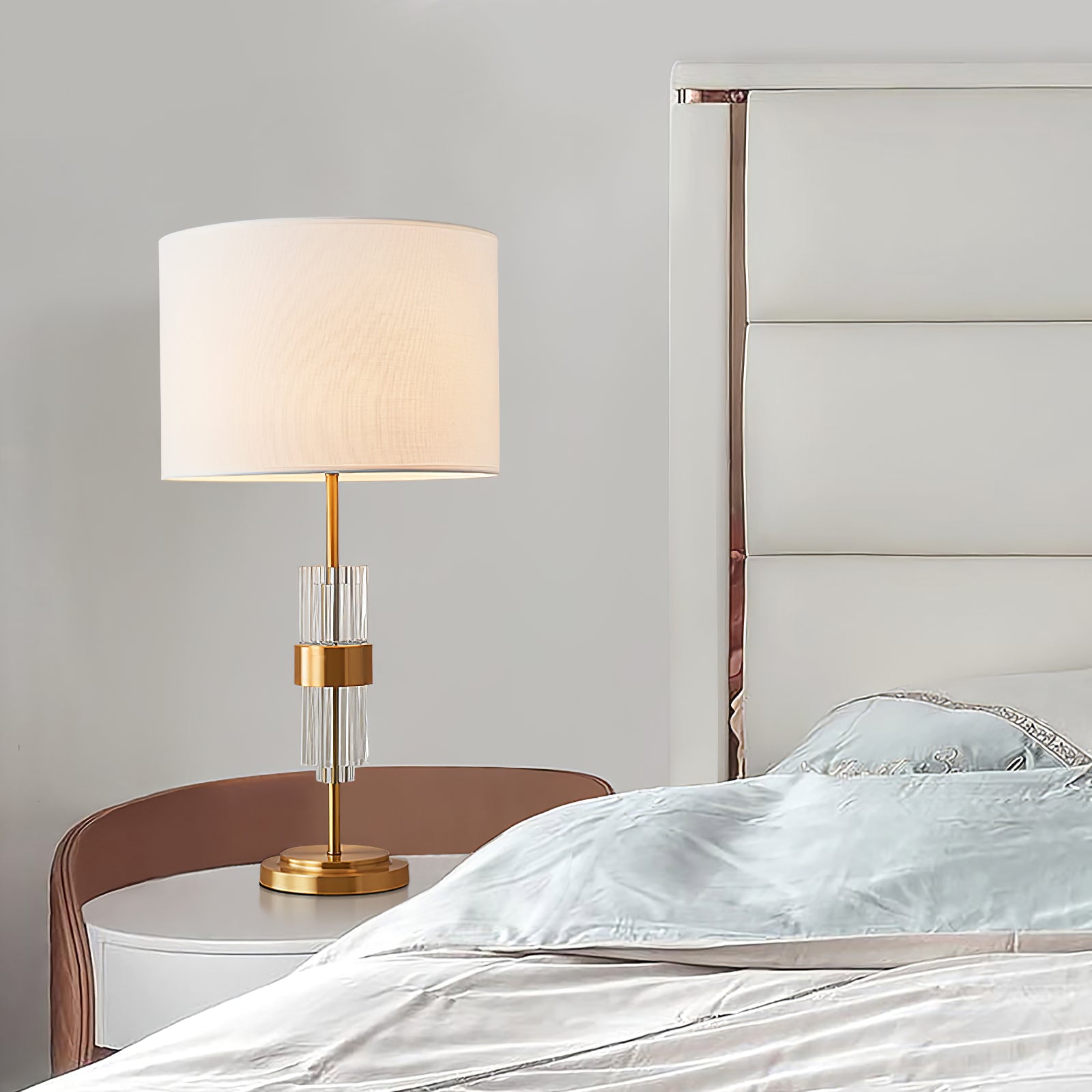 Sabina Table Lamp - Modern LED Nightstand Light with USB Port, Touch Control & Adjustable Brightness for Bedroom, Living Room & Office