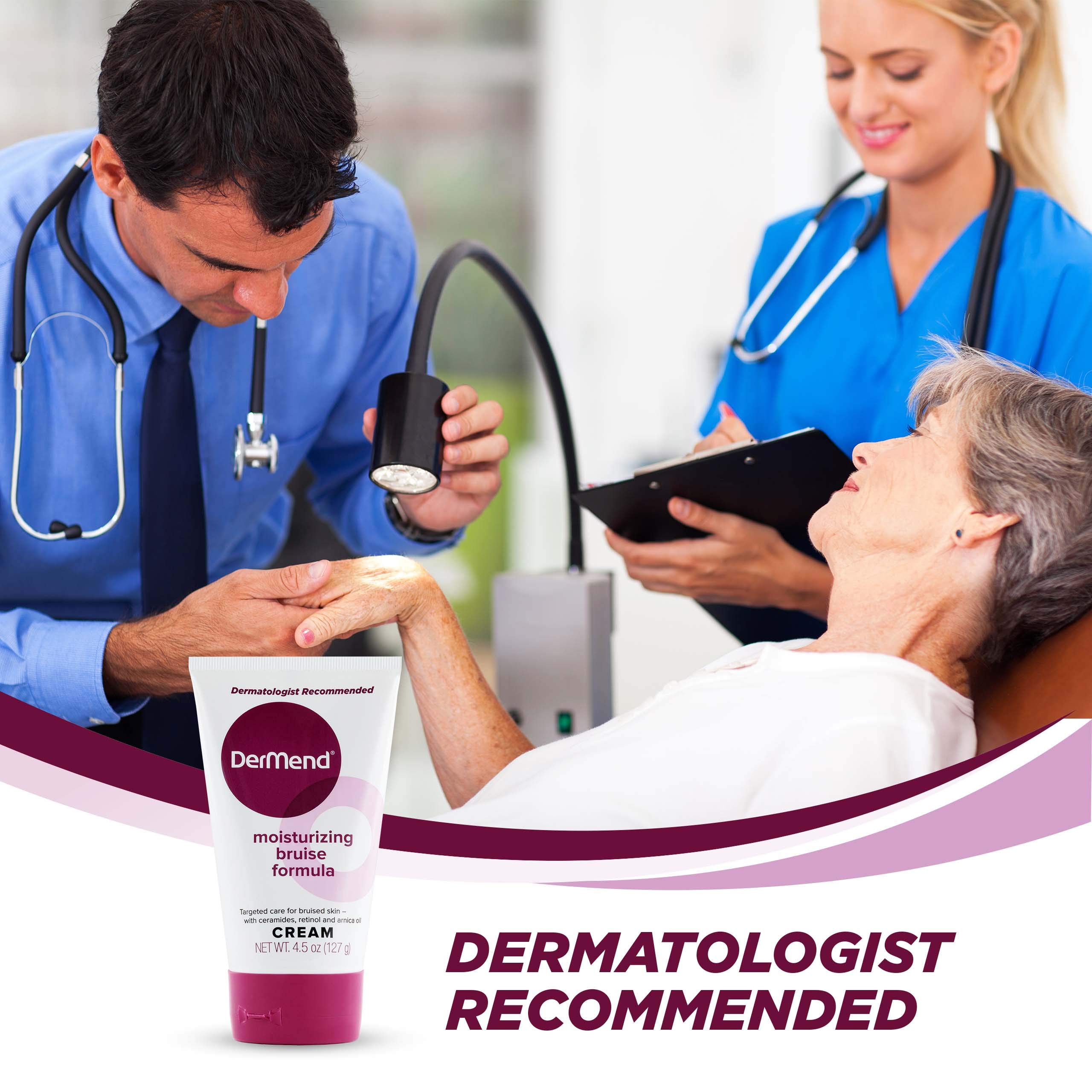 Dermend Arnica Bruise Cream with Vitamin K - Fast Healing Moisturizer for Bruises on Arms, Legs & Hands - 4.5 Oz - Perfect for Post-Surgery, Sports Injuries & Daily Bruise Care