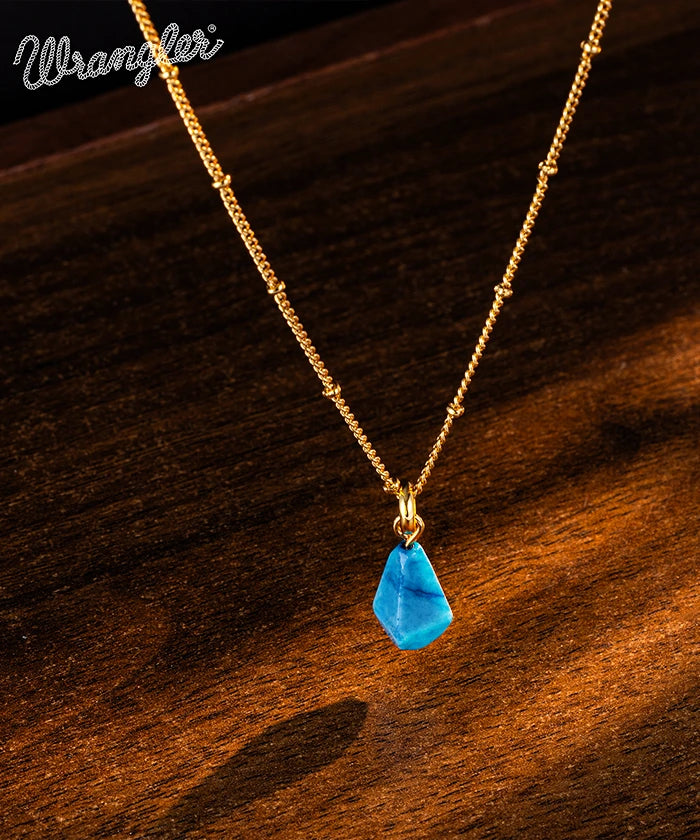 Wrangler Gold Plated Minimalist Pendant Necklace Set for Women - Elegant Layering Jewelry for Everyday Wear & Special Occasions