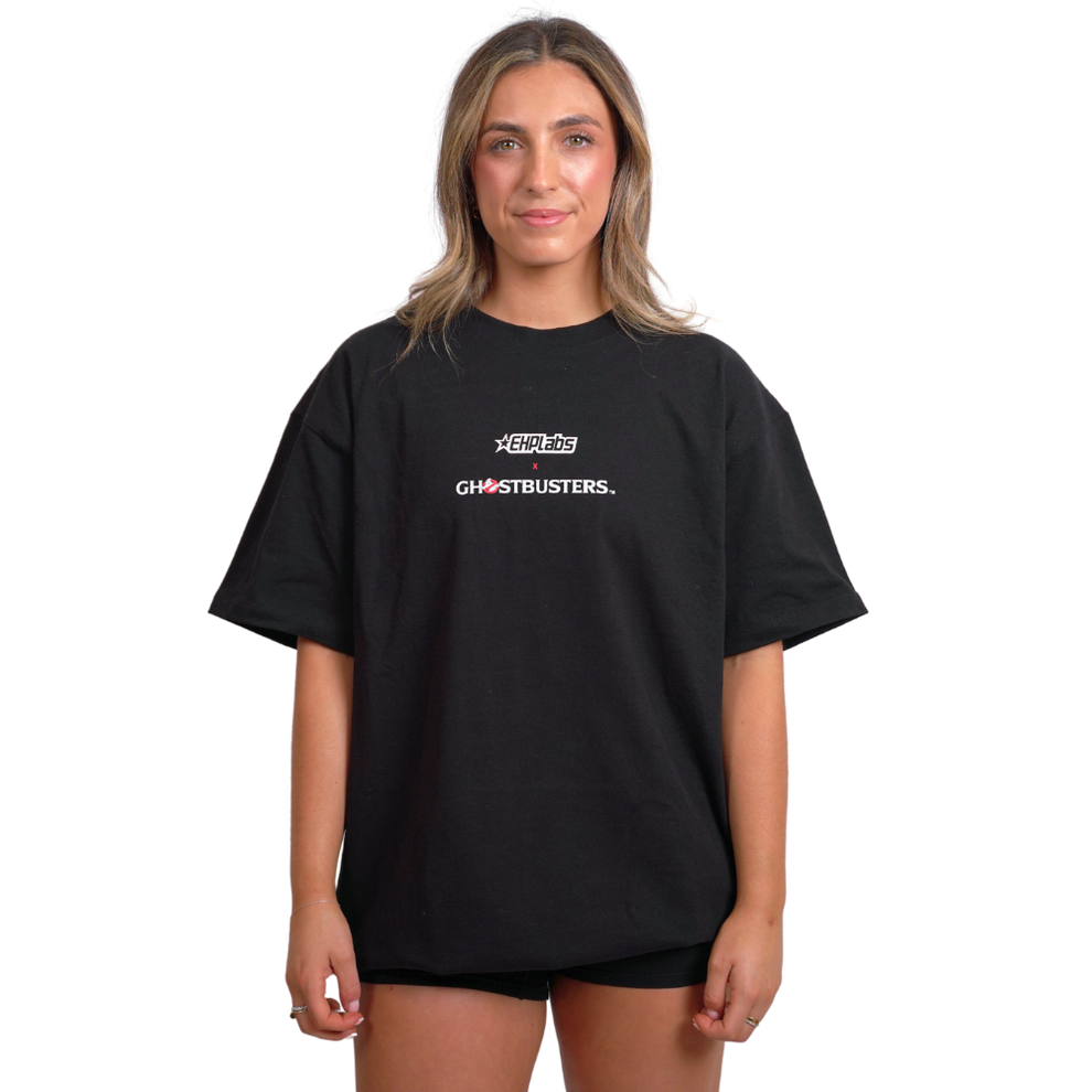 EHP Labs Unisex Slimer Tee - EHPlabs X Ghostbusters™ Official Collaboration - Slim Fit Graphic T-Shirt for Men & Women - Perfect for Halloween, Cosplay & Movie Fans