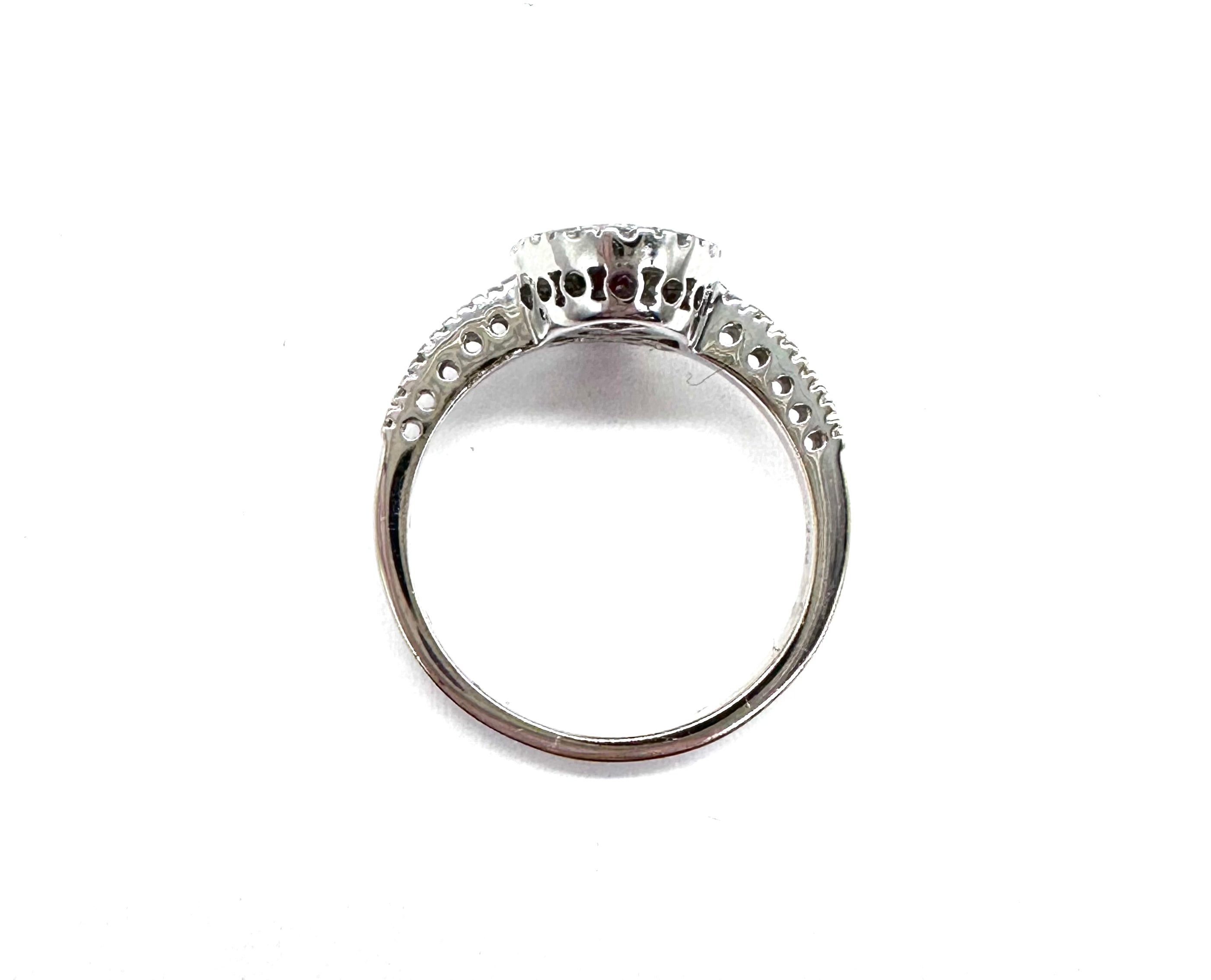 Exquisite 14K Gold Ruby and Diamond Halo Engagement Ring for Women - Perfect for Valentine's Day, Anniversary & Proposal Gifts