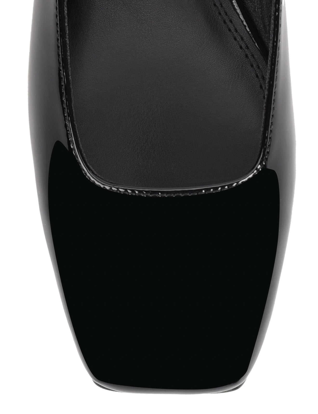 Xanthe Mary Jane Mules for Women - Black Patent Leather Slip-On Shoes | Comfortable & Stylish for Work, Office, and Casual Outfits