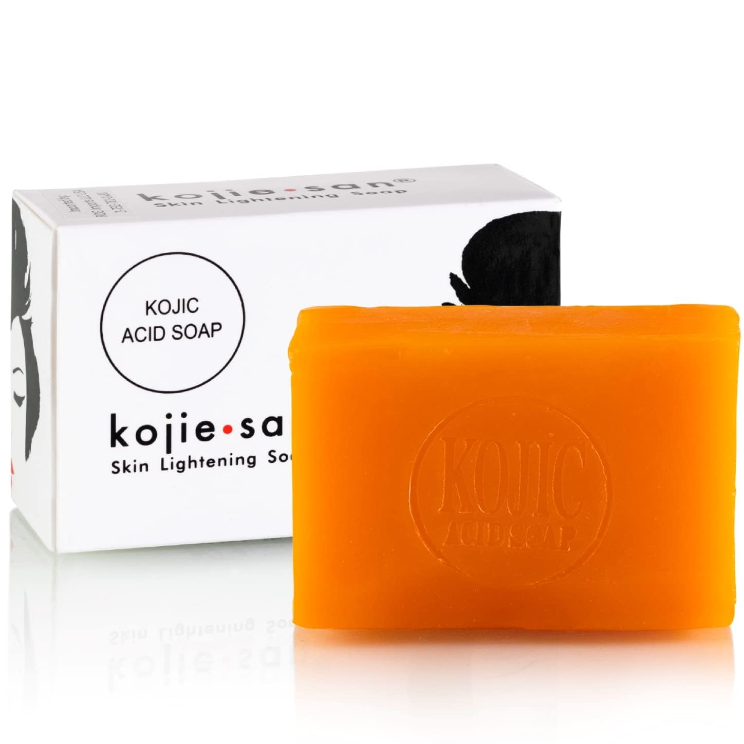 Kojie San Kojic Acid Soap with Coconut Oil & Orange Scent - 135g Brightening Bar for Skin Lightening, Dark Spot Treatment & Even Skin Tone - Perfect for Daily Face & Body Cleansing Routine