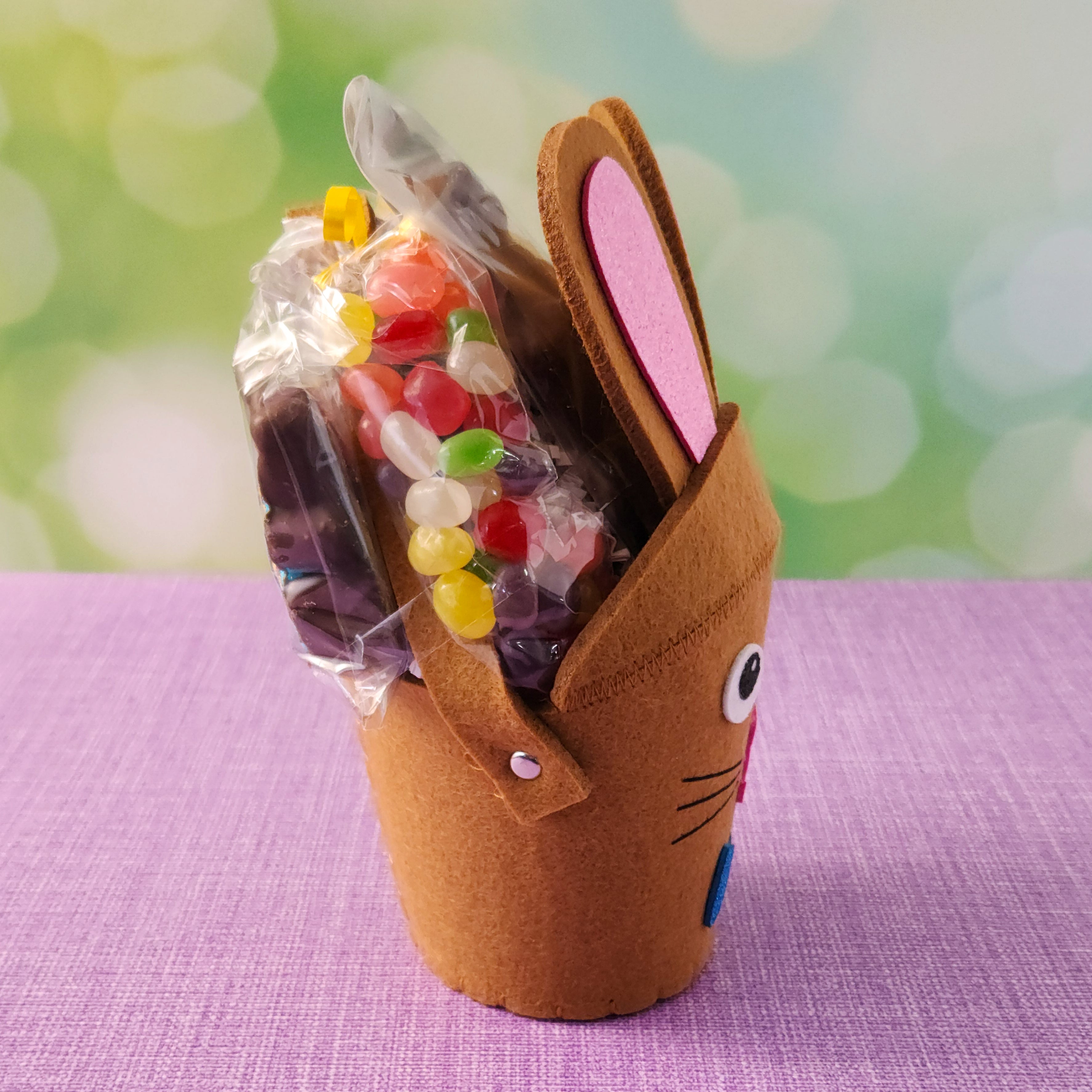 Premium Brown Bunny Gift Basket - Adorable Easter Gift Set for Kids & Adults - Perfect for Easter Celebrations, Birthday Presents & Special Occasions