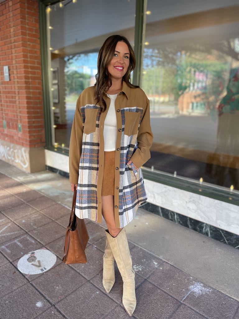 PREORDER: Durham Plaid Jacket for Men & Women - Classic Tartan Design in 2 Colors (Black/Red) | Perfect for Fall Fashion, Outdoor Activities & Office Wear