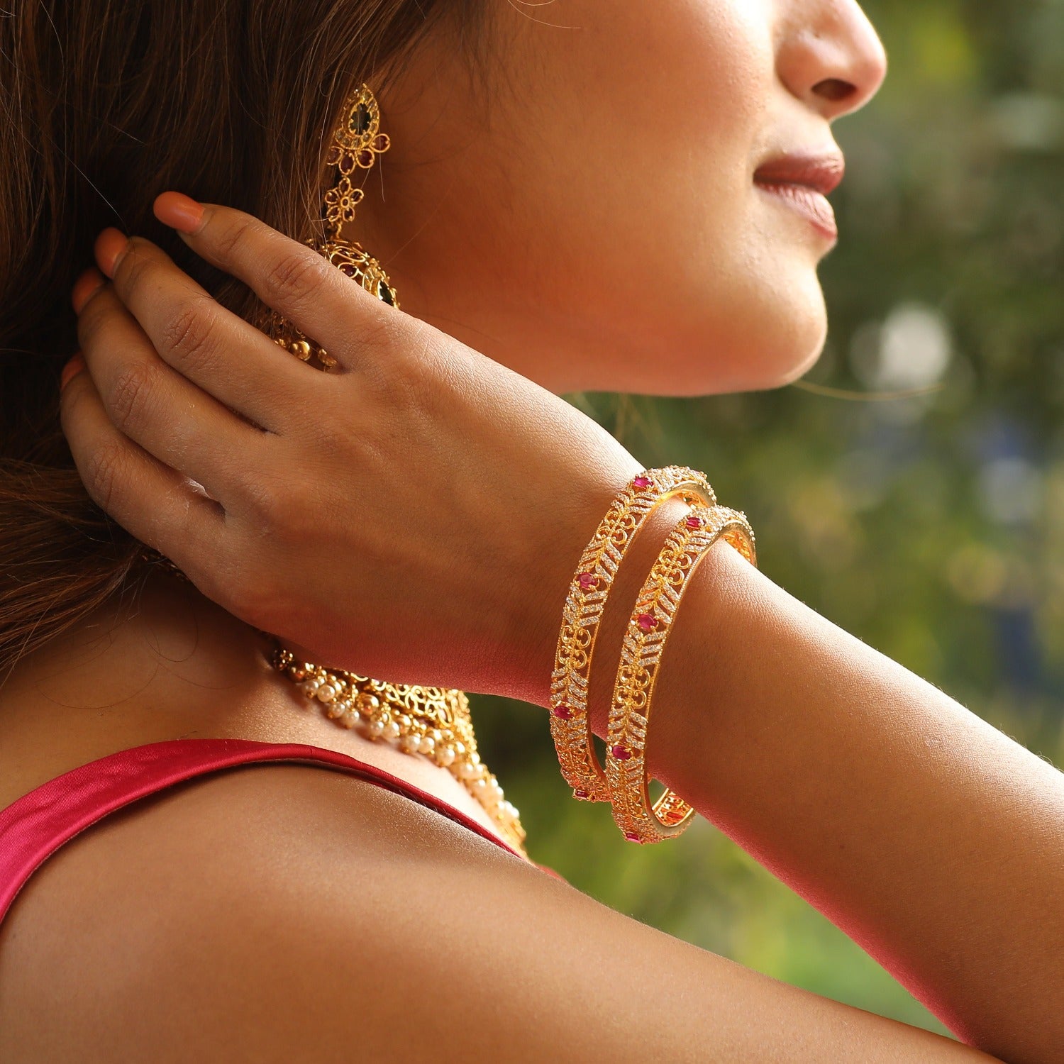 Elegant Altan CZ Crystal Bangles for Women - Sparkling Fashion Bracelets for Parties, Weddings & Everyday Wear