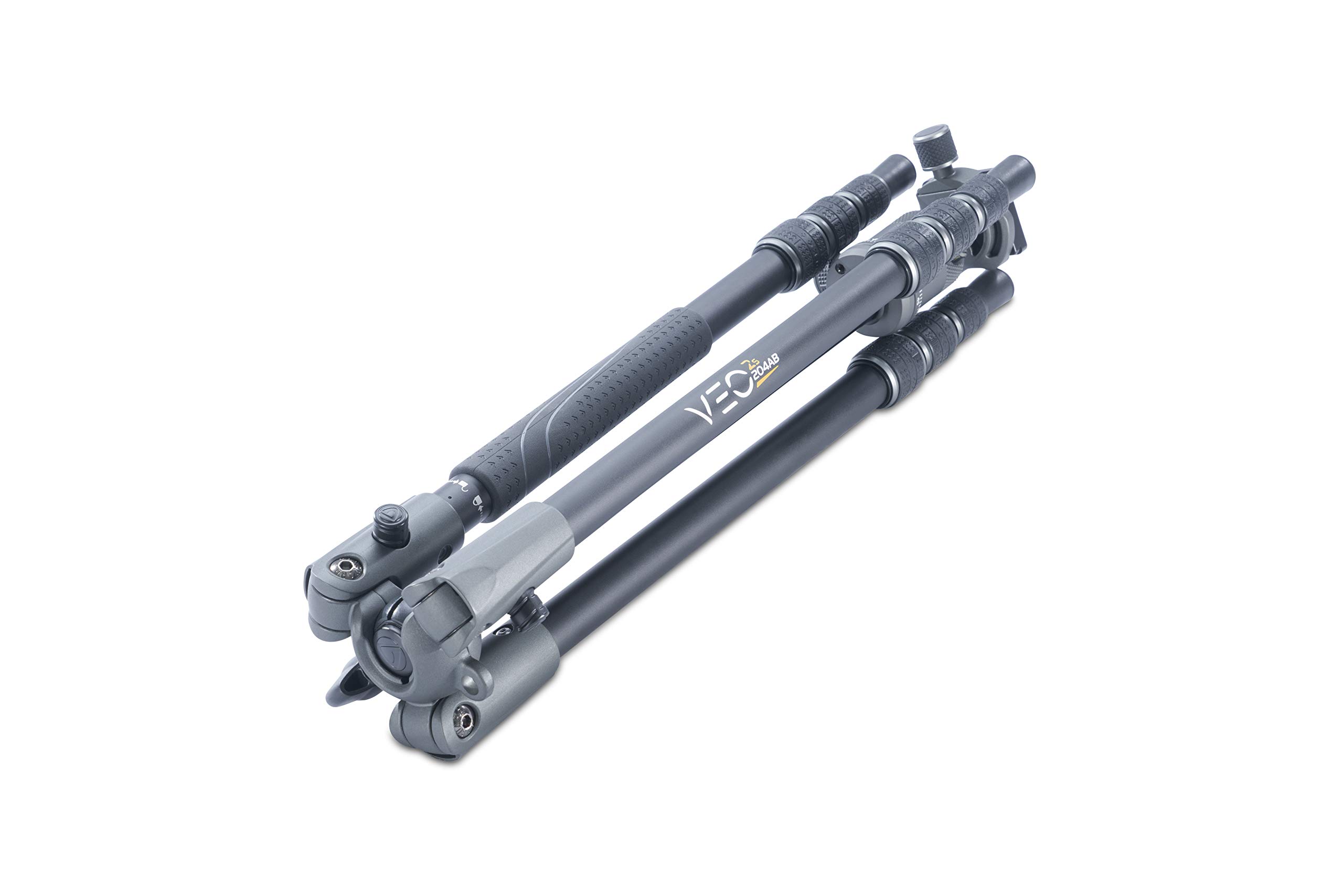 Vanguard VEO 2S 204AB Aluminum Travel Tripod with Ball Head - Convertible Monopod, Smartphone Mount & Spiked Feet | Compact Lightweight Tripod for Travel Photography, Vlogging & Outdoor Adventures