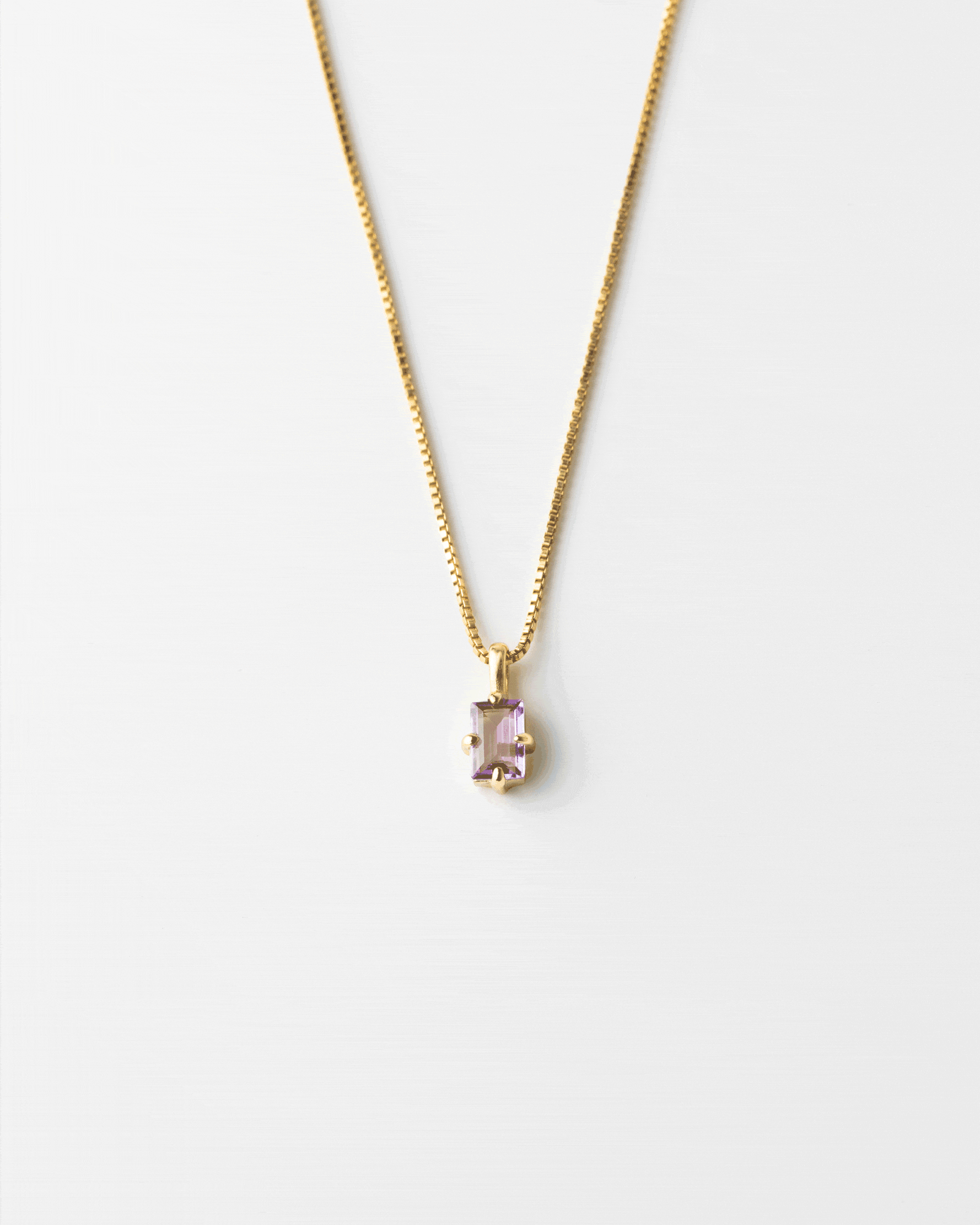 Elegant Grand Baguette Necklace for Women - 18K Gold Plated French Style Pendant - Perfect for Weddings, Parties & Special Occasions