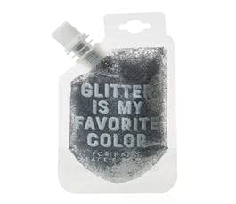 Mini Body Glitter Pouch - Silver Glitter Makeup Bag for Festival, Rave & Cosplay | Portable Shimmer Pouch for Parties, Halloween & Special Events | FB529