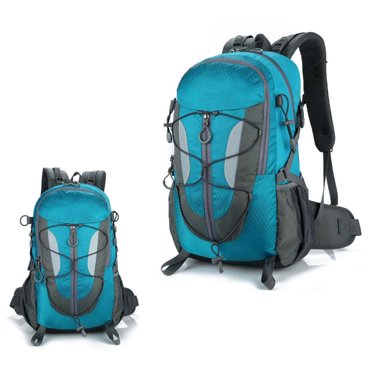 30L Ultra Lightweight Waterproof Hiking Backpack - Multifunctional Camping Backpack for Outdoor Sports & Travel - Perfect for Hiking, Trekking & Day Trips (Blue)