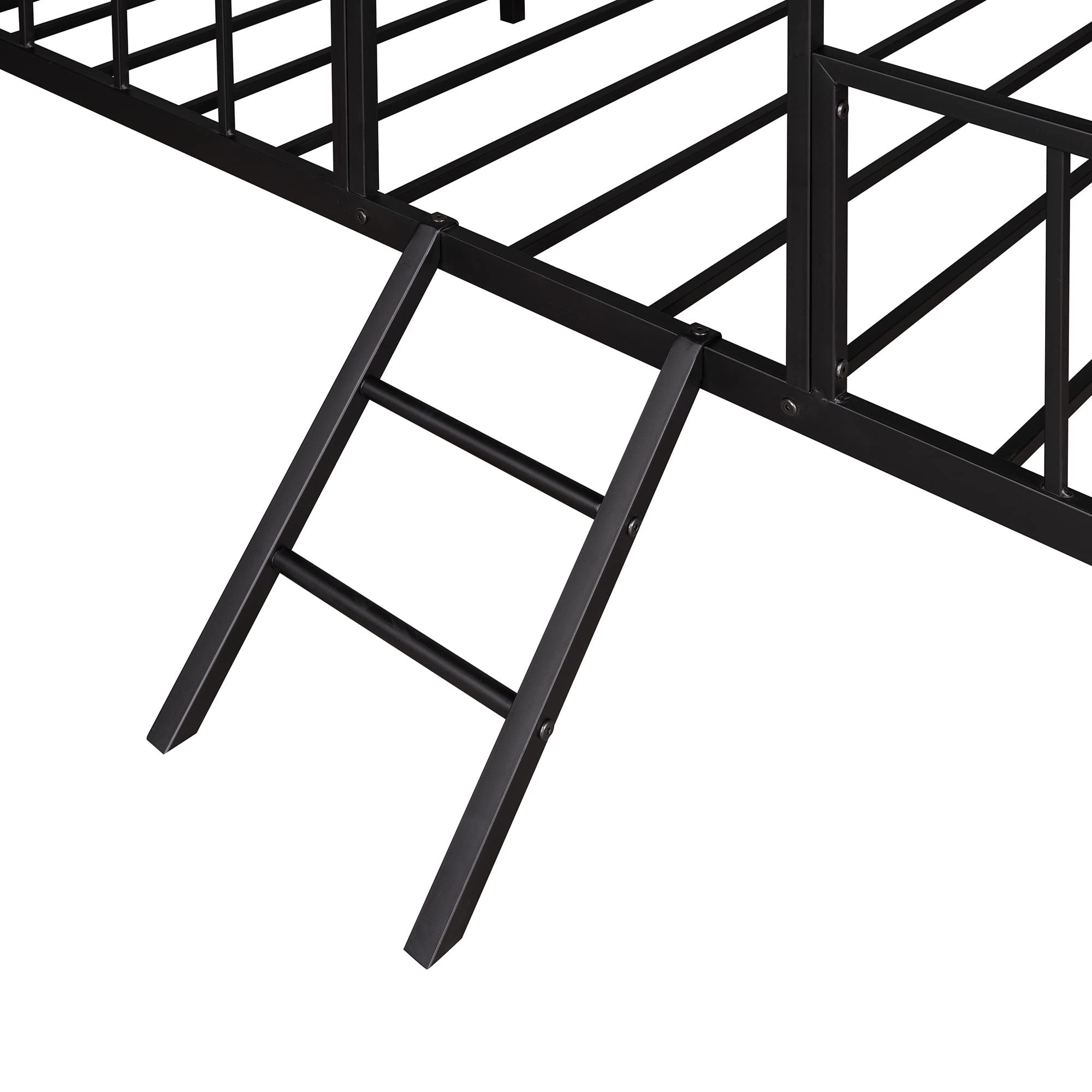 Bellemave Twin Size Metal Platform Bed Frame for Kids - No Box Spring Needed, Sturdy & Durable Bed Frame for Girls & Boys (Black) - Perfect for Bedrooms, Guest Rooms & Kids' Rooms
