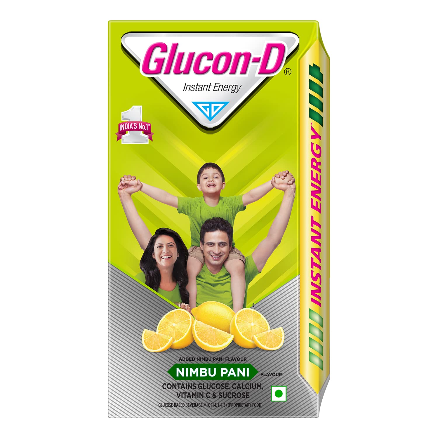 Glucon-D Nimbu Pani Glucose Powder 1Kg - Instant Energy Drink Mix with Vitamin C & Calcium | Refreshing Lemon Flavor | Supports Immunity & Bone Health | Perfect for Sports, Workouts & Outdoor Activities (Includes Free Sipper)