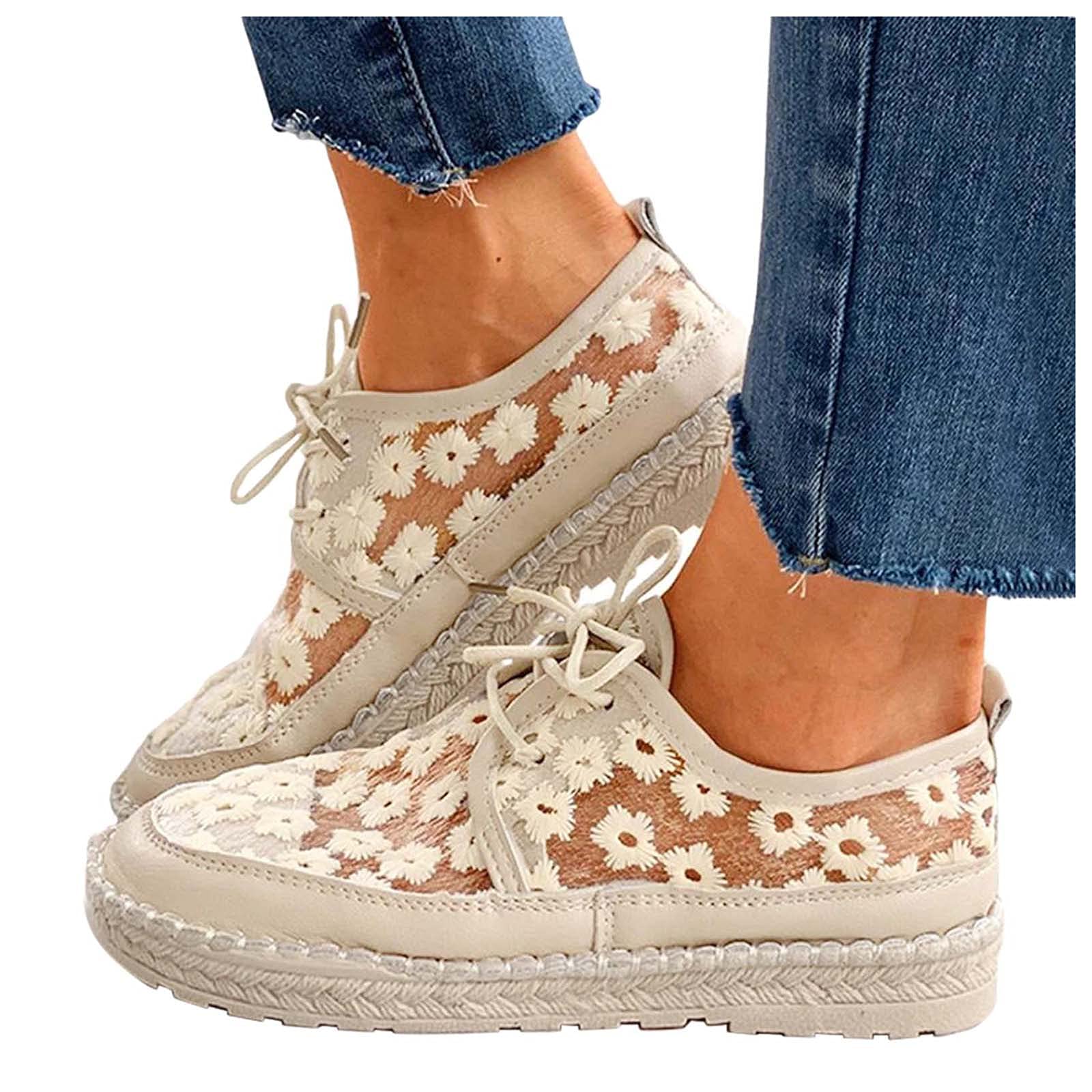 Women's Casual Slip-On Canvas Sneakers - Summer Beach Sandals with Wedge Heel for Walking, Comfortable & Stylish Shoes for Outdoor, Travel, and Daily Wear