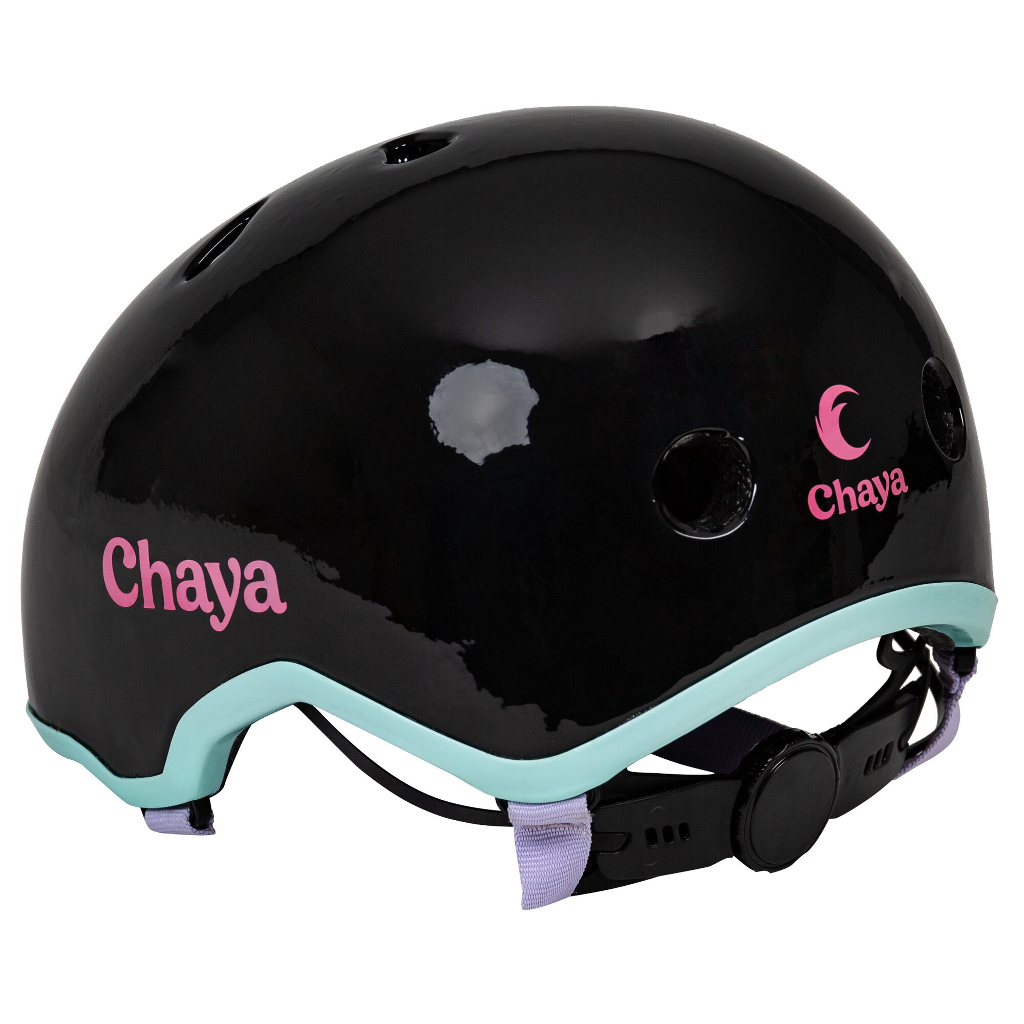 Chaya Elite Black Skate Helmet with Removable Peak - Safe & Stylish for Roller Skating, Skateboarding & Scooter Riding