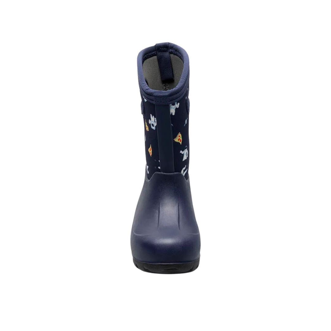 BOGS Neo Classic Space Pizza Kids' Waterproof Winter Boots - Final Sale | Warm & Durable for Snow, Rain & Outdoor Play