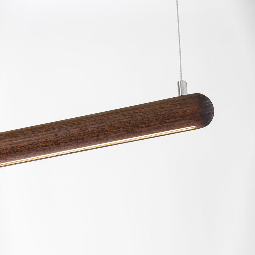 2BY4 Round Edge LED Linear Pendant Light - Modern Dimmable Fixture for Kitchen Island, Dining Room & Office Lighting