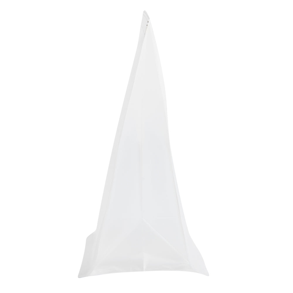Premium White Cotton Paper Tin Tie Bags with Clear Window - 6.25