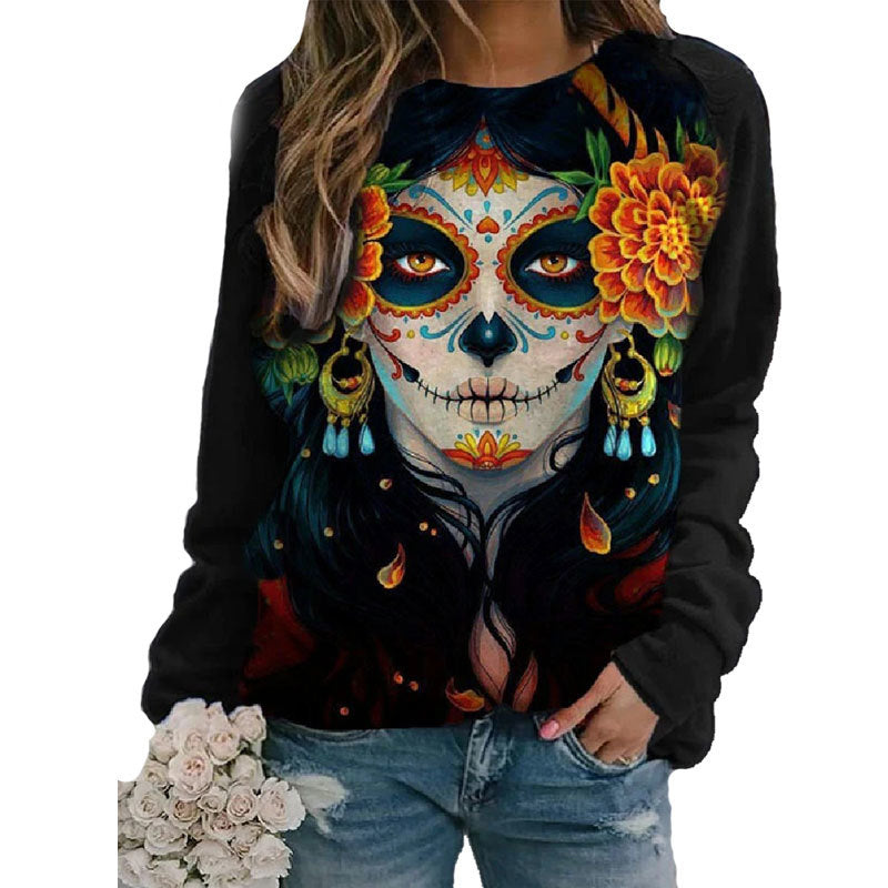 Halloween Print Sweatshirt - Cozy Pullover for Women & Men | Perfect for Costume Parties, Trick or Treating & Fall Outfits