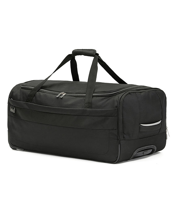Tosca TCA720 WB Vega 29-Inch Wheeled Duffle Bag - Black | Large Rolling Travel Duffel for Gym, Sports, Weekend Trips & Airplane Carry-On