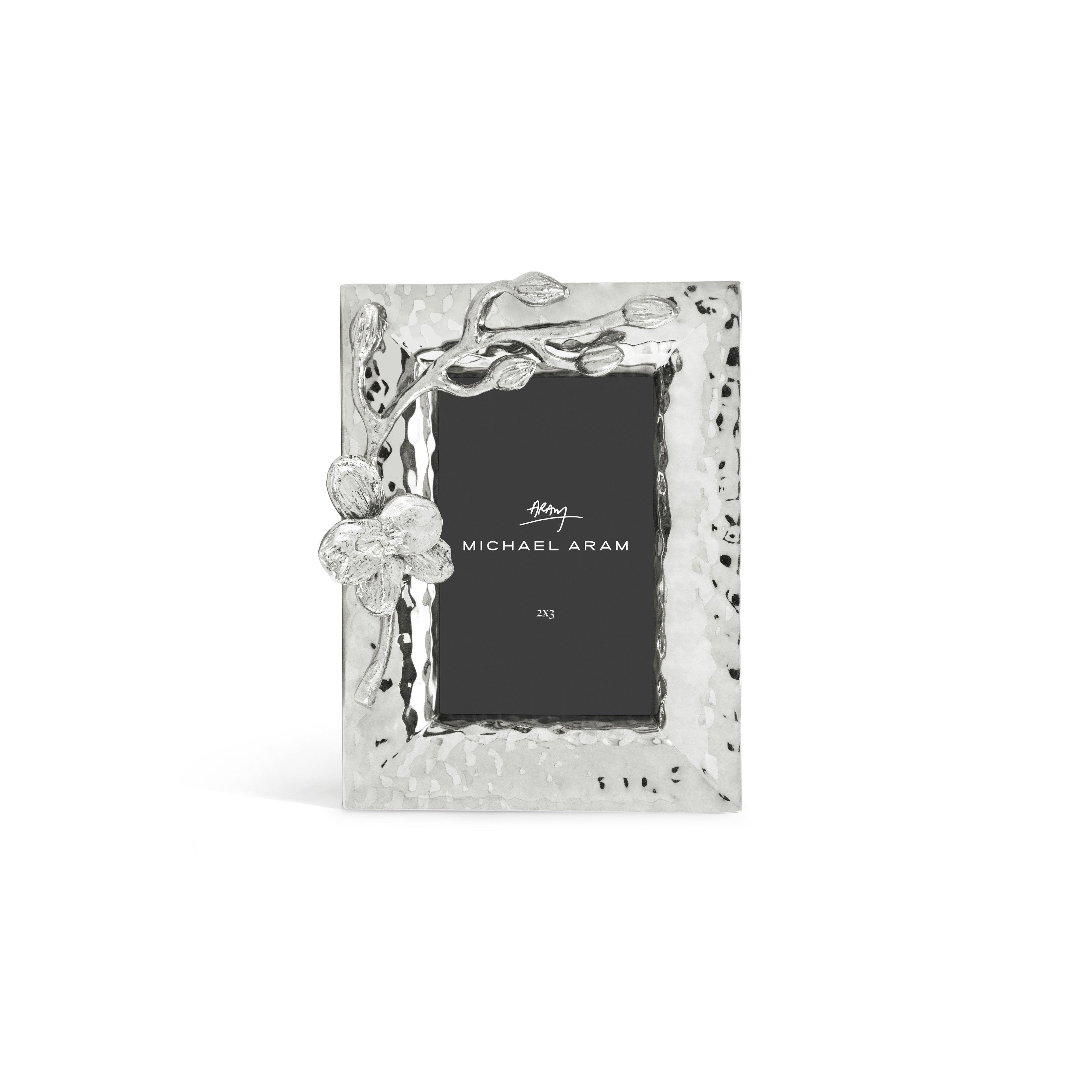 Elegant White Orchid Picture Frame - Perfect for Home Decor, Wedding Photos & Wall Art Displays