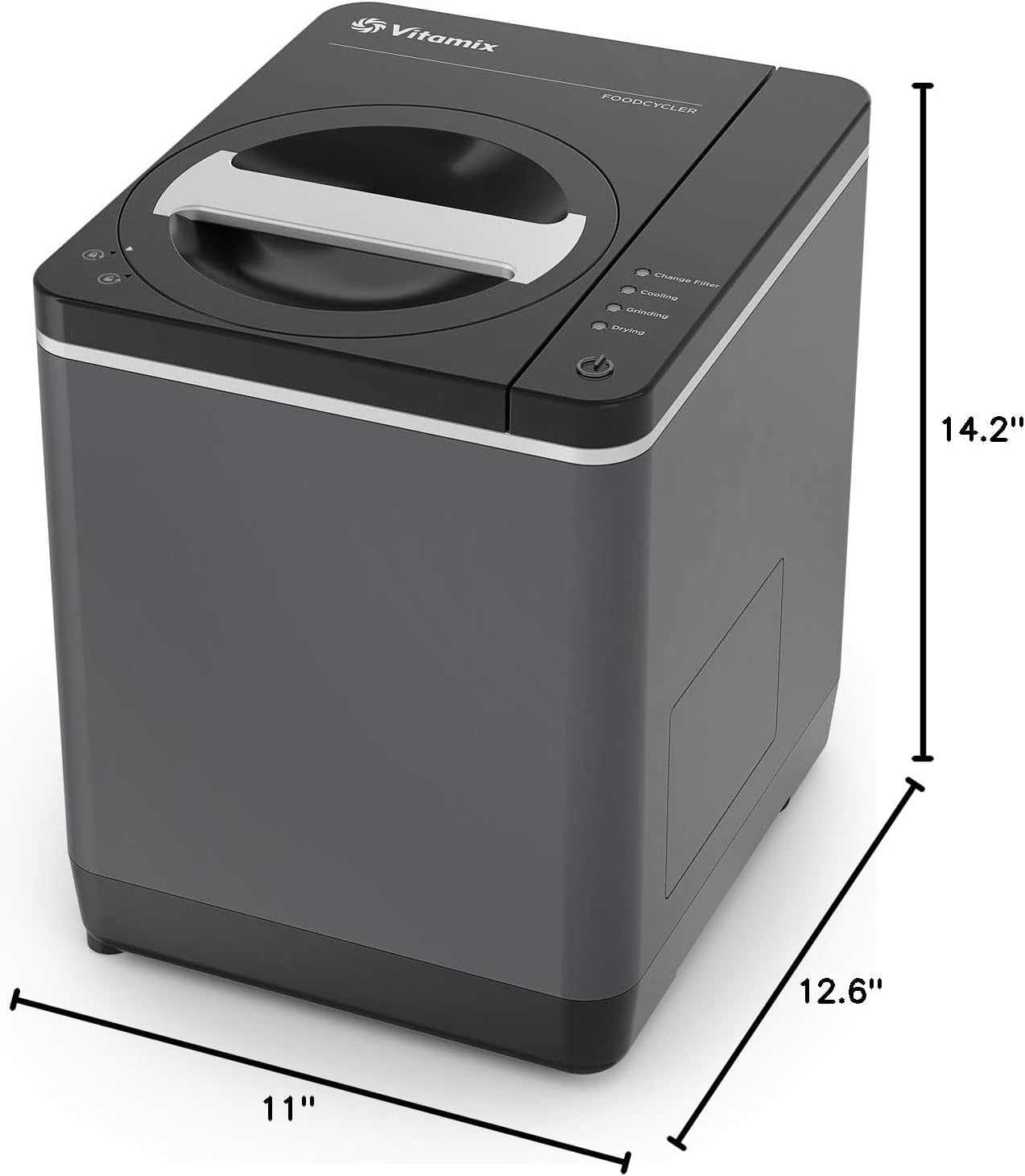 FC-30 Electric Kitchen Compost Bin - 2.5L Odorless Food Waste Disposer & Recycler - Countertop Compost Alternative for Eco-Friendly Homes - Perfect for Small Kitchens, Apartments, and Sustainable Living