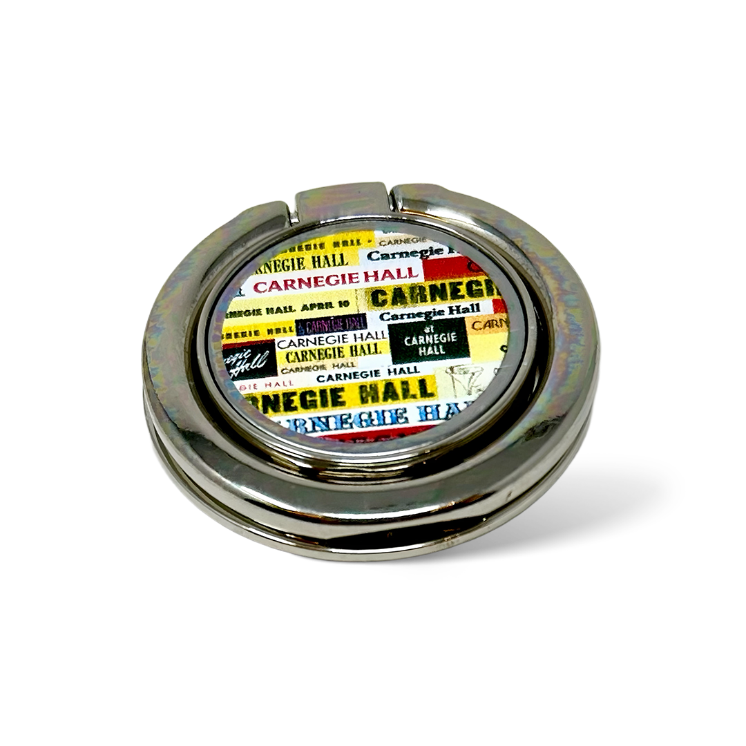 Vintage Logo Cell Phone Ring Holder - Anti-Slip Grip & 360° Rotation for Secure Phone Handling | Perfect for Selfies, Reading, and Multi-Tasking