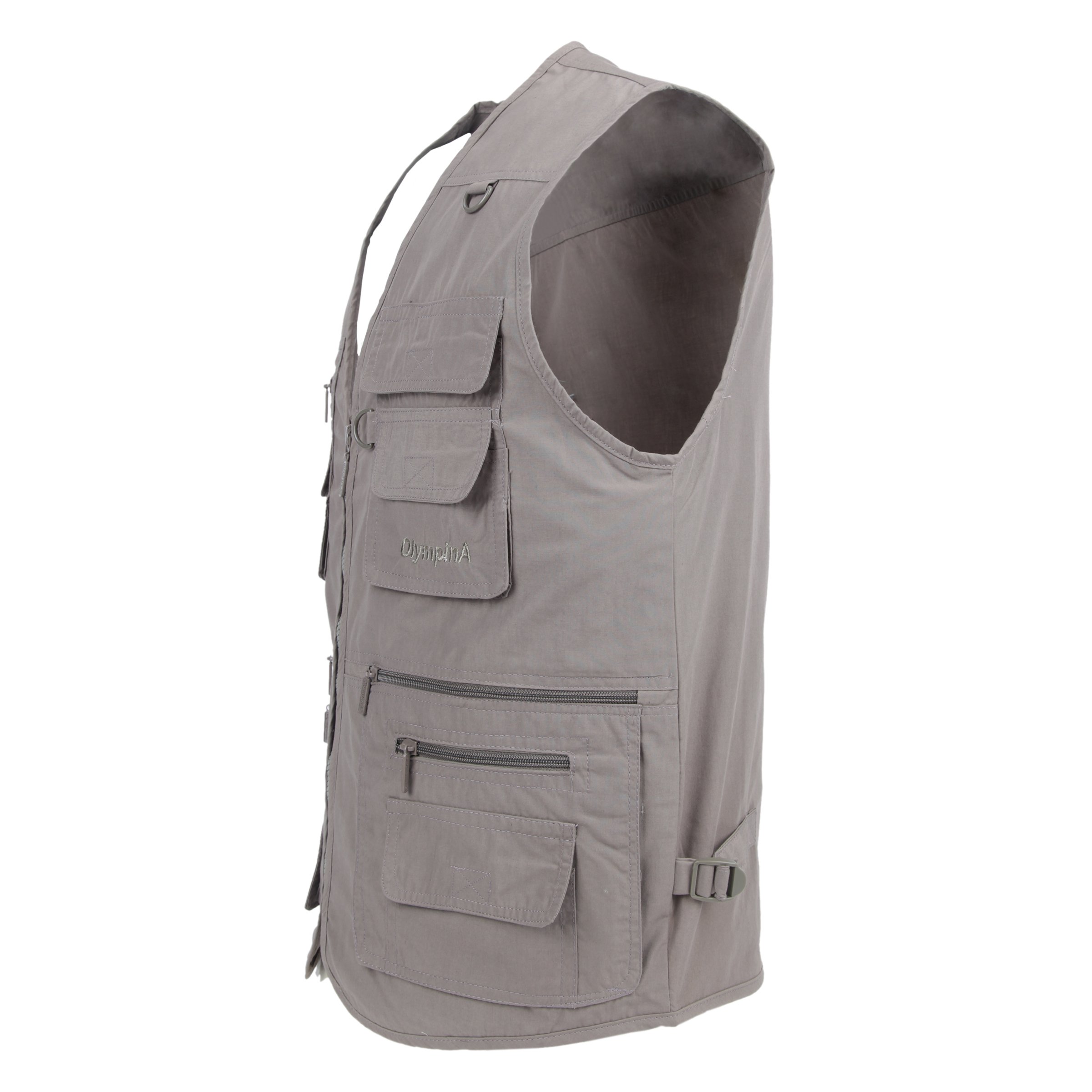 Men's Lightweight Poplin Fishing Vest with Multiple Pockets - Outdoor Travel, Sports & Work Utility Vest for Hiking, Camping & Hunting Accessories Storage
