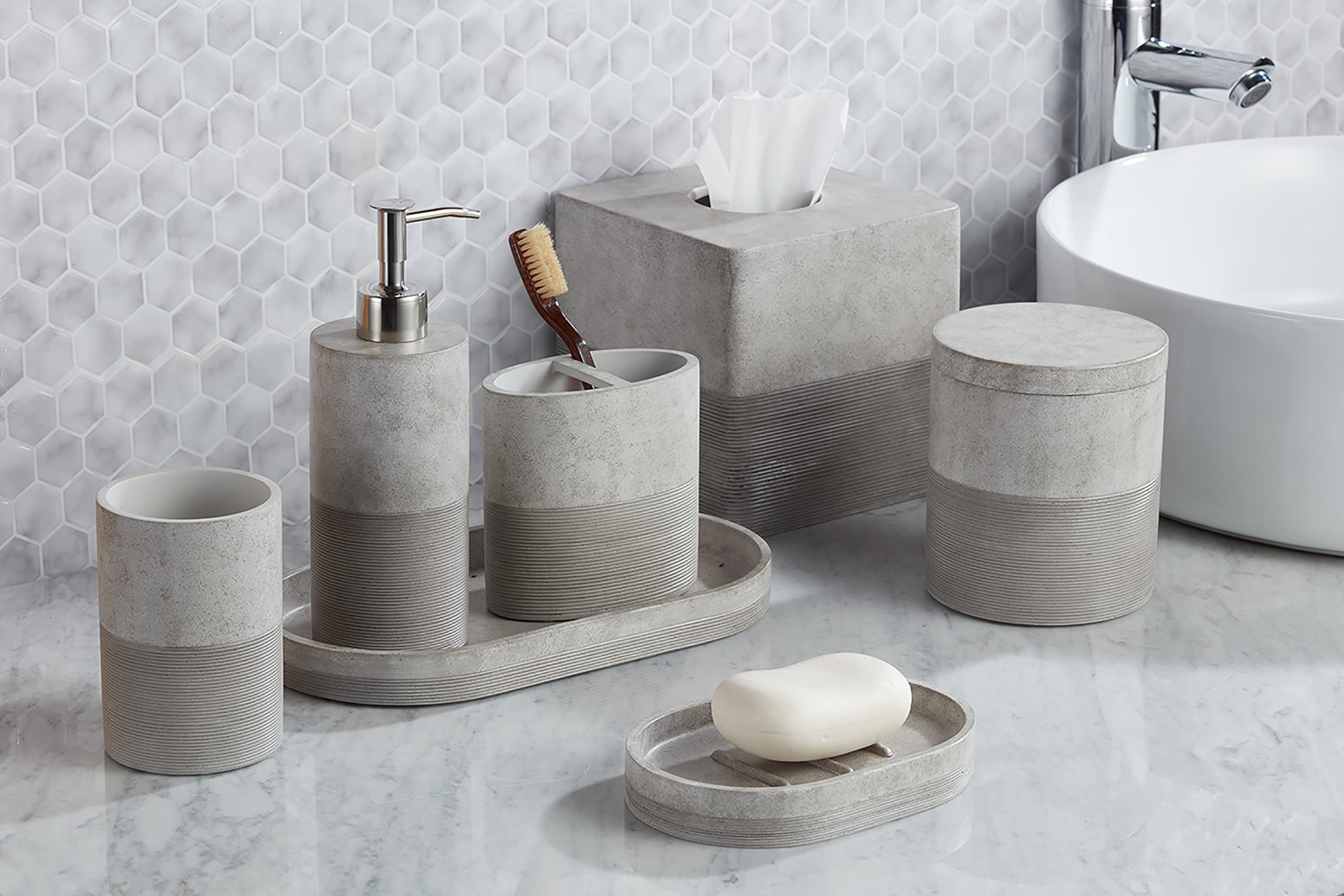 Premium Gray Ceramic Soap Dish for Bathroom - Non-Slip Shower Soap Holder with Drainage Holes | Perfect for Showers, Bathtubs, and Sink Countertops