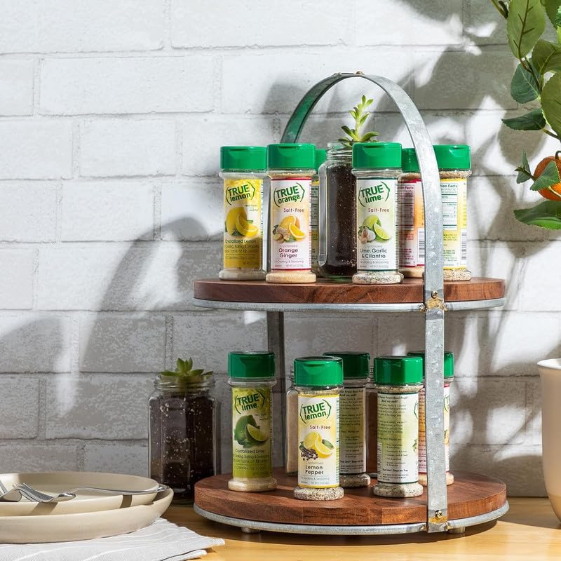 True Lemon Pepper, Orange Ginger & Lime Garlic Cilantro Spice Shaker Kit | All-Natural Seasoning Blend for Chicken, Fish & Vegetables | Perfect for Grilling, Roasting & Everyday Cooking