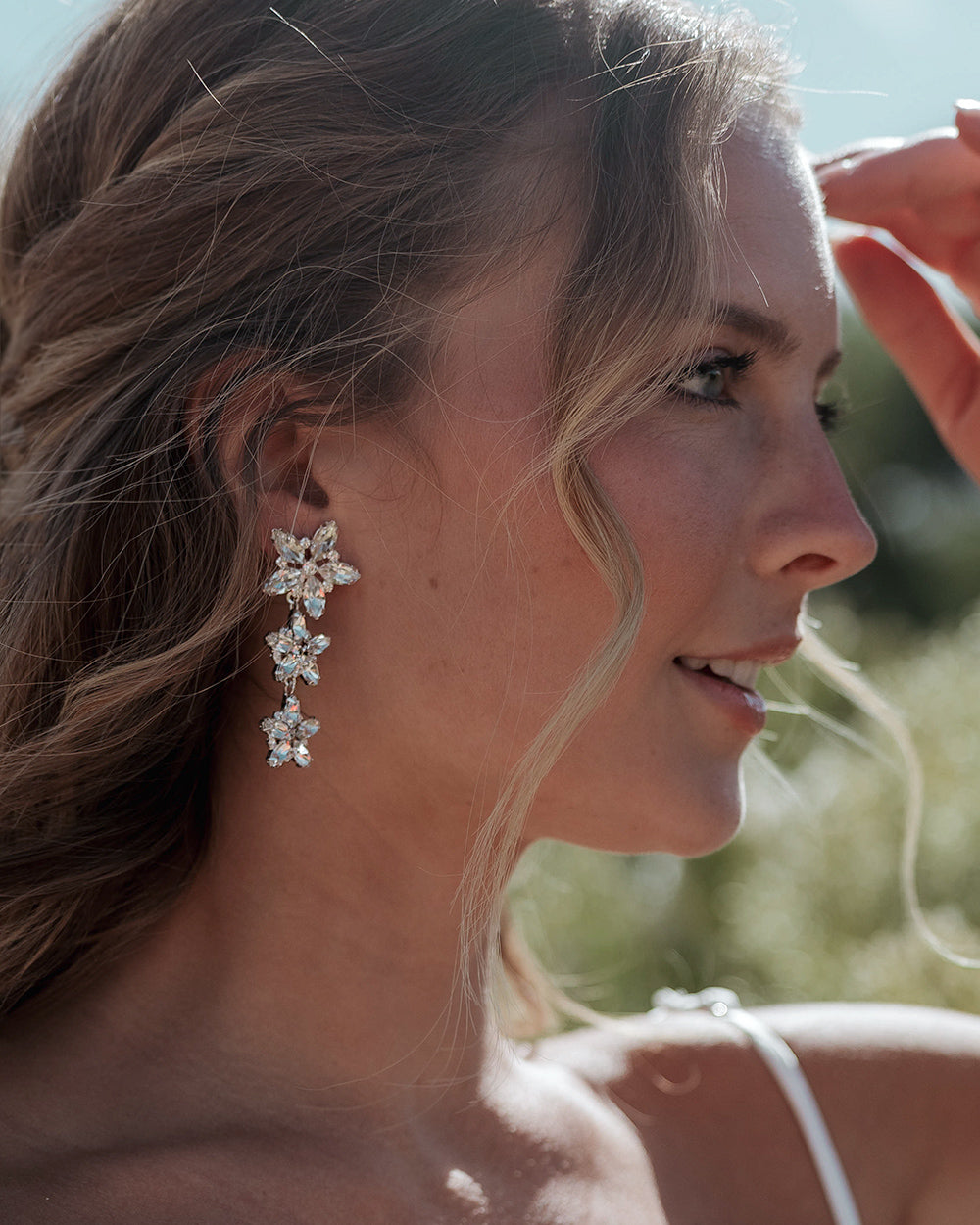 Novie Drop Earrings for Women - Elegant Dangle Earrings with Crystal Accents | Perfect for Parties, Weddings & Evening Events