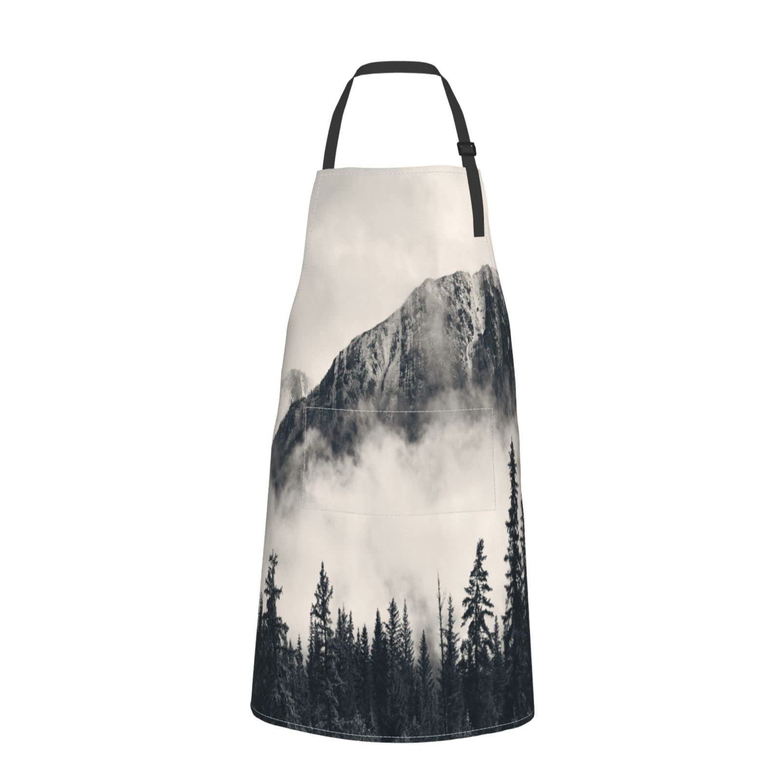 Dinosaur Print Adjustable Unisex Kitchen Apron with 2 Pockets - Perfect for Cooking, Baking & Restaurant Work