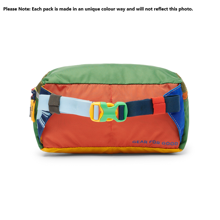 Cotopaxi Bataan 3L Fanny Pack Del Dia - Water-Resistant Waist Bag for Hiking, Travel & Everyday Use