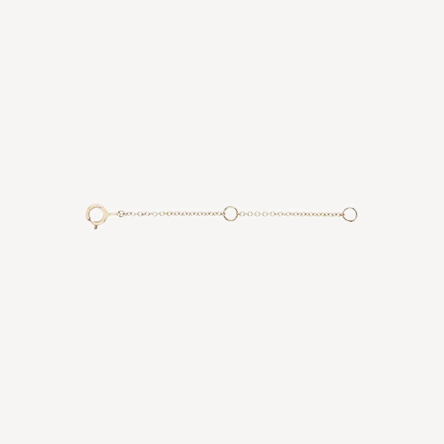 14K Yellow Gold Chain Extender - Adjustable Jewelry for Necklaces & Bracelets - Perfect for Layering & Custom Fit