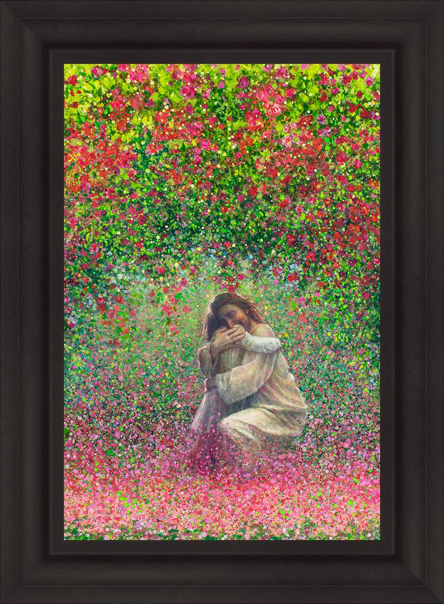 Here In My Arms By Yongsung Kim - Inspirational Christian Wall Art Print for Home & Office Decor - Perfect for Living Room, Bedroom, Church Gift