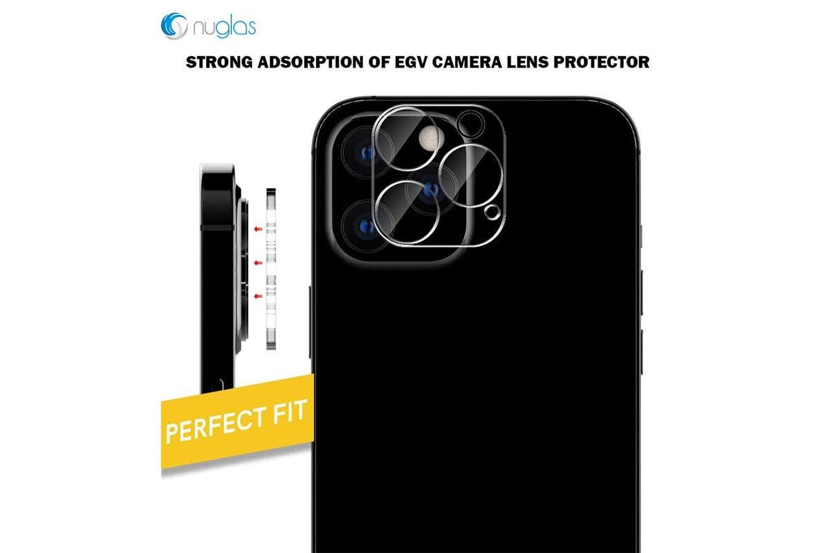 Nuglas Camera Lens Tempered Glass Protector for iPhone 13 Pro & 13 Pro Max - HD Clear, Anti-Scratch, Shatterproof - Perfect for Outdoor Photography & Travel Protection