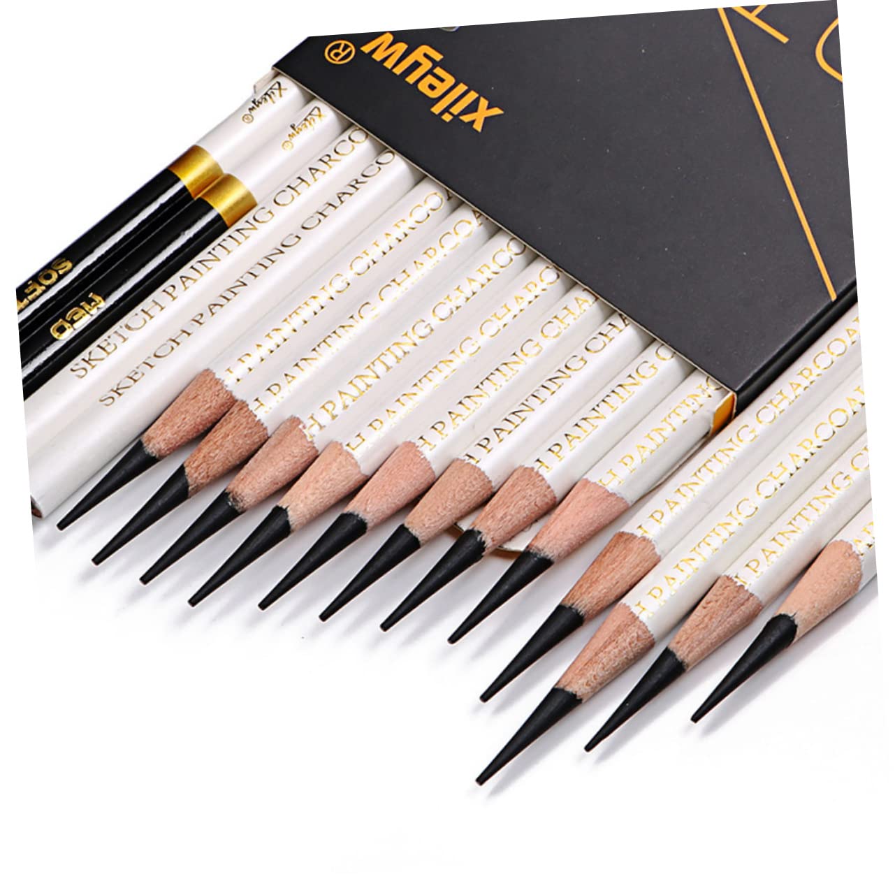 KALLORY 12-Piece Sketch Pencil Set - Professional Colored Pencils & Graphite Drawing Pencils for Kids & Artists - Perfect for Sketching, Shading & Art Projects