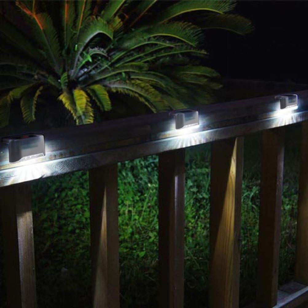 Solar Step Lights - 2 Pack Color Changing LED for Garden, Deck & Stairs | Outdoor Solar Lamps