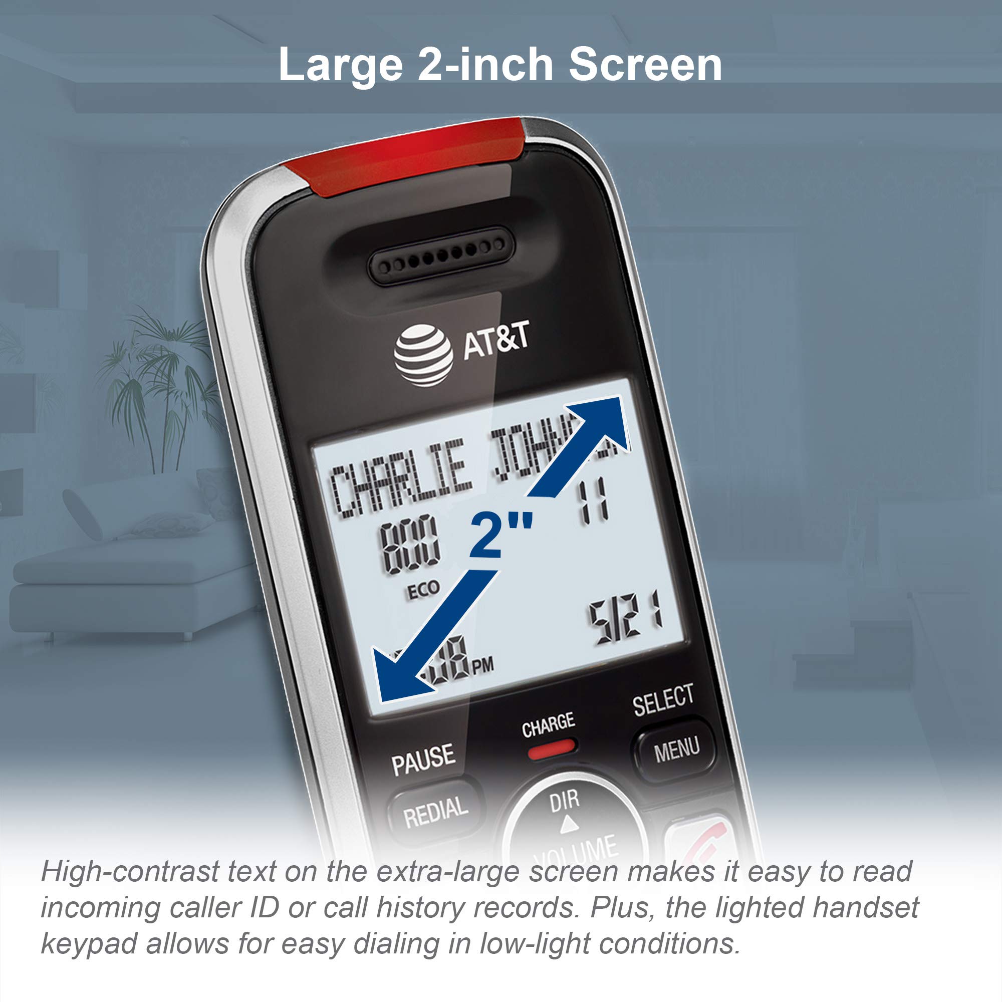 AT&T BL102-3S 3-Handset Cordless Phone with Answering System - 2