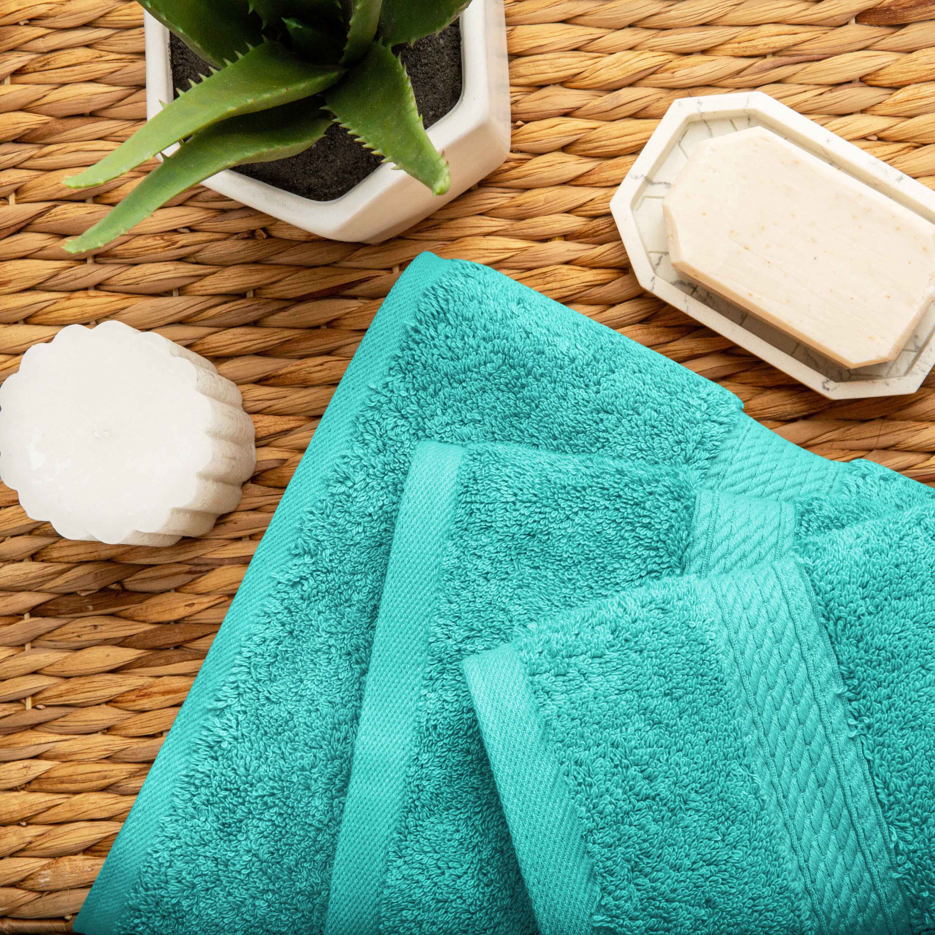 Premium 8-Piece Egyptian Cotton Towel Set - Ultra Soft, Heavyweight & Plush for Bath, Spa & Luxury Home Decor