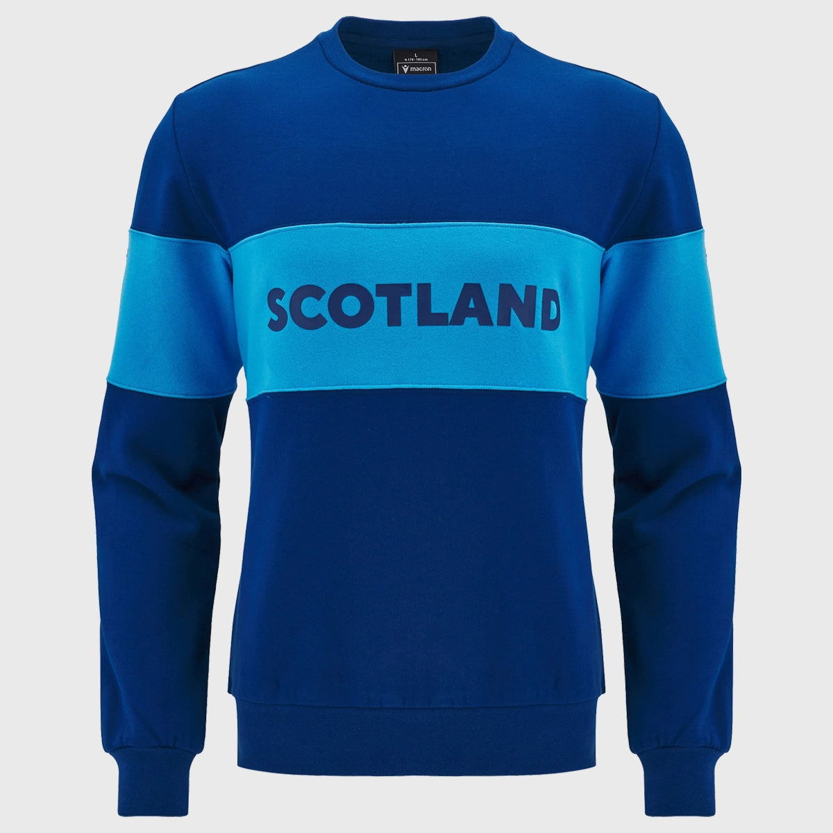 Scotland Rugby Macron Leisure Crew Sweatshirt - Navy Blue Pullover for Men | Casual Wear, Sports Fan Apparel & Game Day Outfits