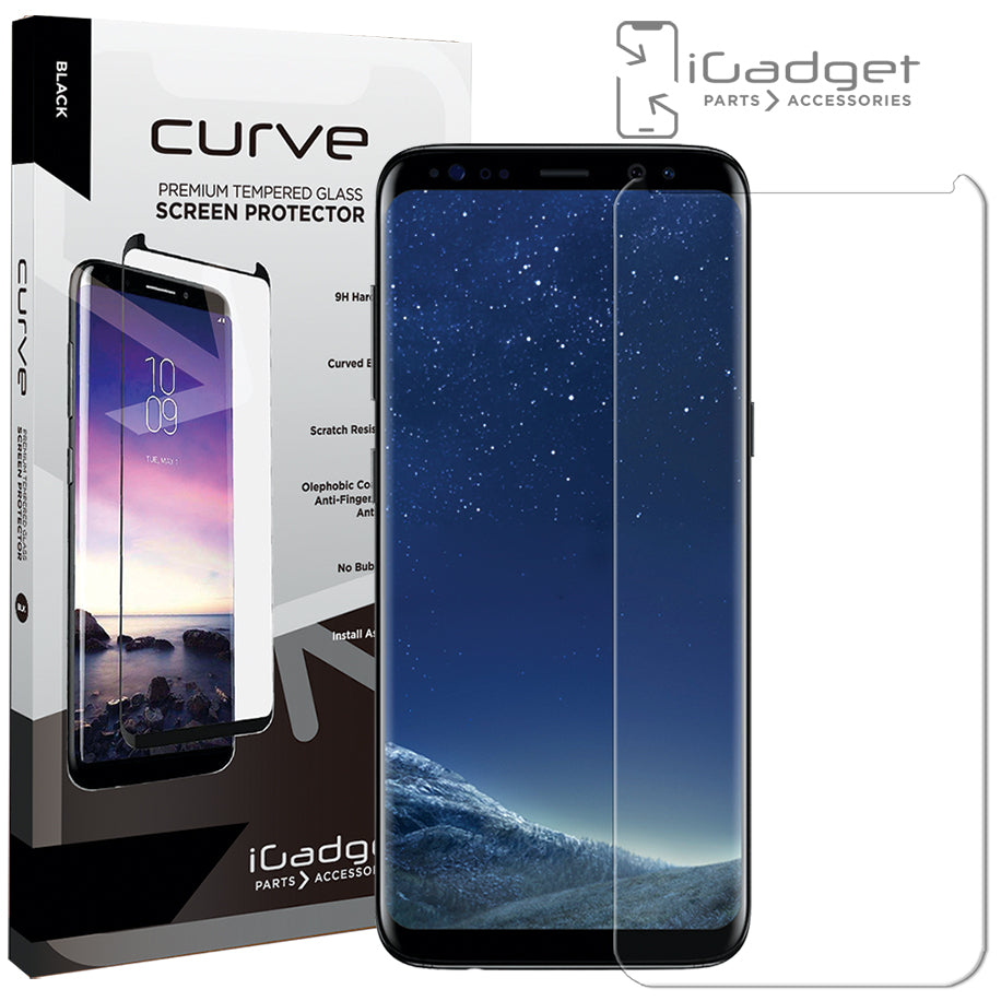 Samsung Galaxy S8 Plus Screen Protector - Case Friendly Tempered Glass with Full Coverage Adhesive - Perfect for Everyday Use, Travel, and Work Protection